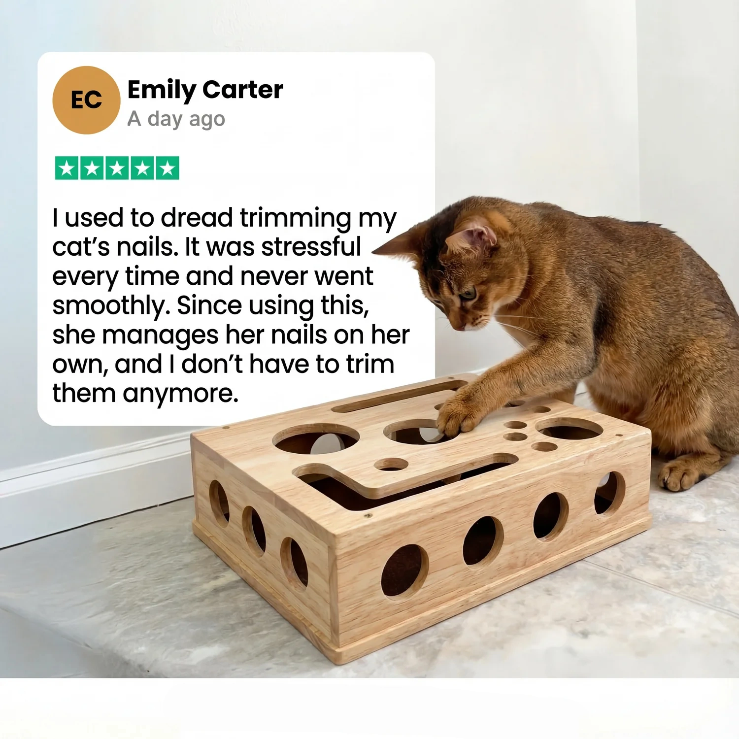 Cat Nail File Puzzle Scratch Box – Fun Play & Healthy Care