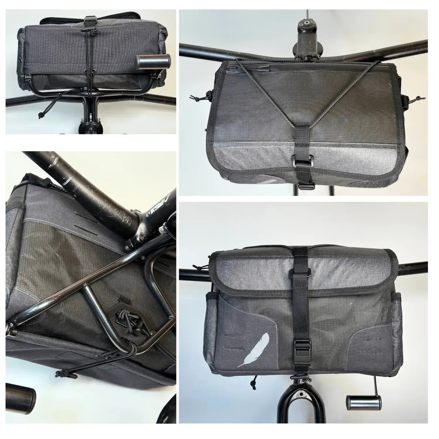 6L Frame Top Tube Bag – Modular Front Bag, Dual Mount (Frame & Handlebar), Multi‑Pocket Organization