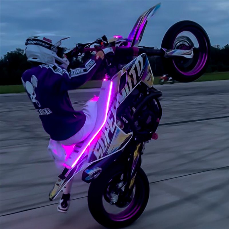 RGB SeatGlow Kit – Plug & Play Seat Illumination, App‑Controlled, Splash‑Proof, for Motorcycles