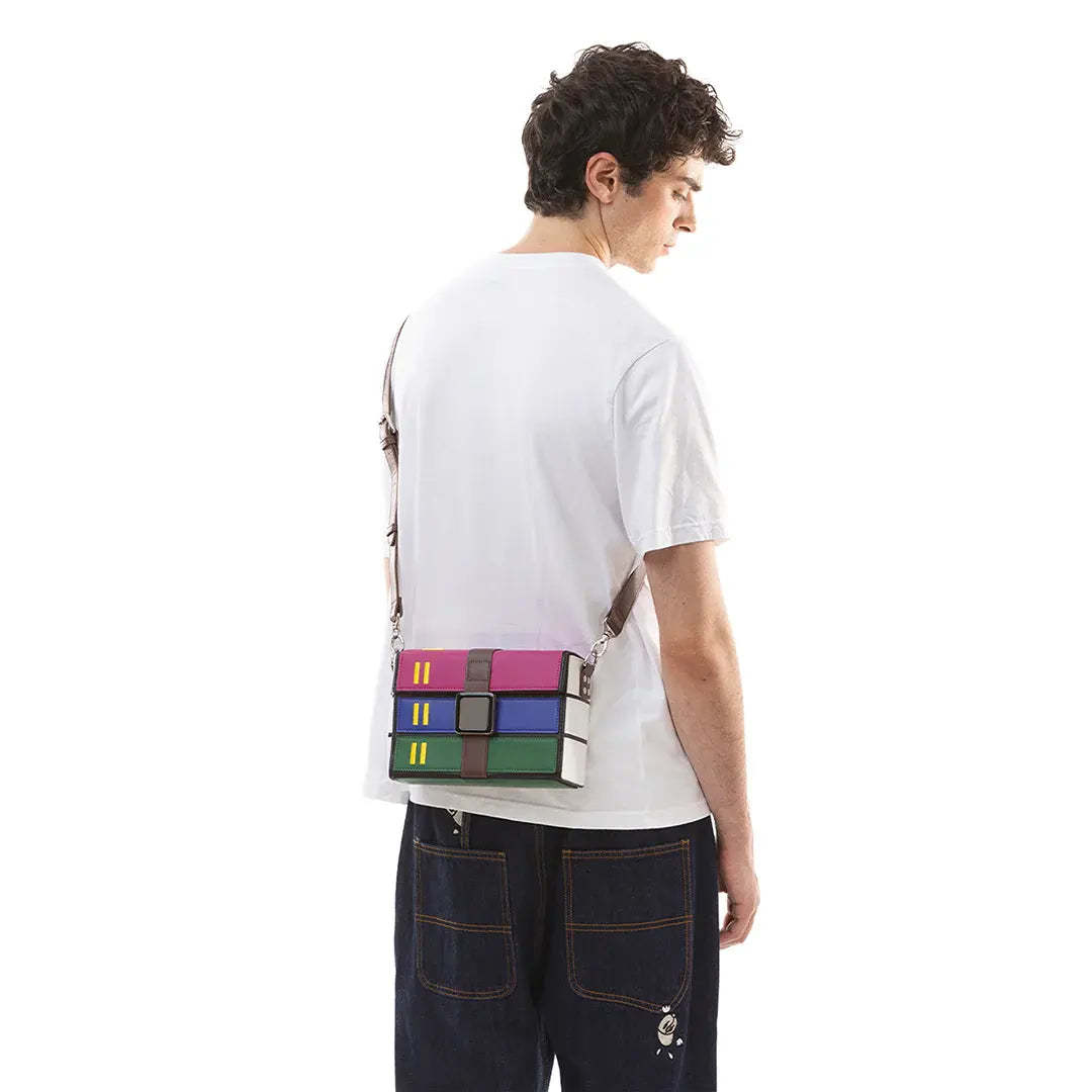 Archive Messenger Bag – 100% Vegan Leather, Magnetic Closure, Adjustable Strap