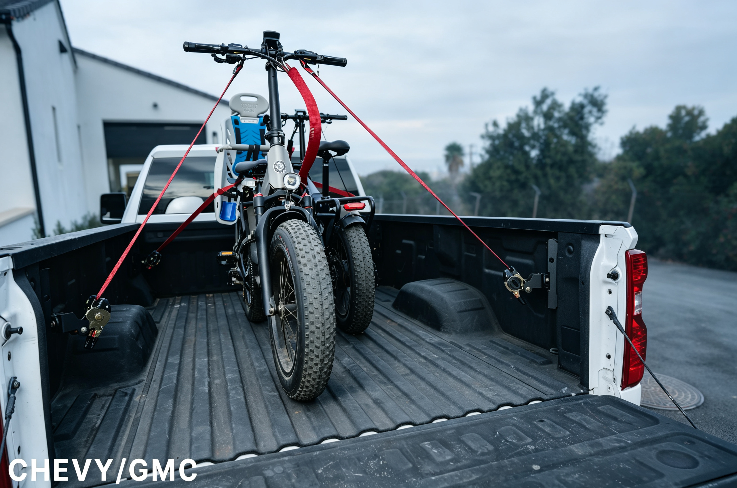 Retractable Truck Bed Ratchet Straps with Dual-Pivot Mounting & Tangle-Free Cargo Control