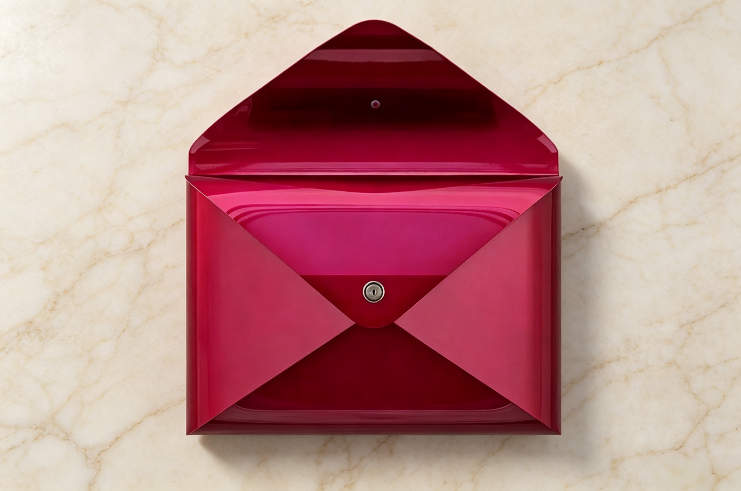 Modern Stainless Steel Wall-Mounted Mailbox with Integrated Newspaper Compartment & Weather Protection