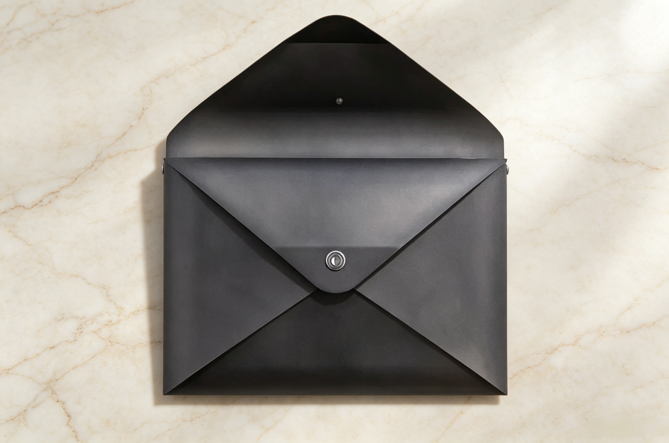 Modern Stainless Steel Wall-Mounted Mailbox with Integrated Newspaper Compartment & Weather Protection