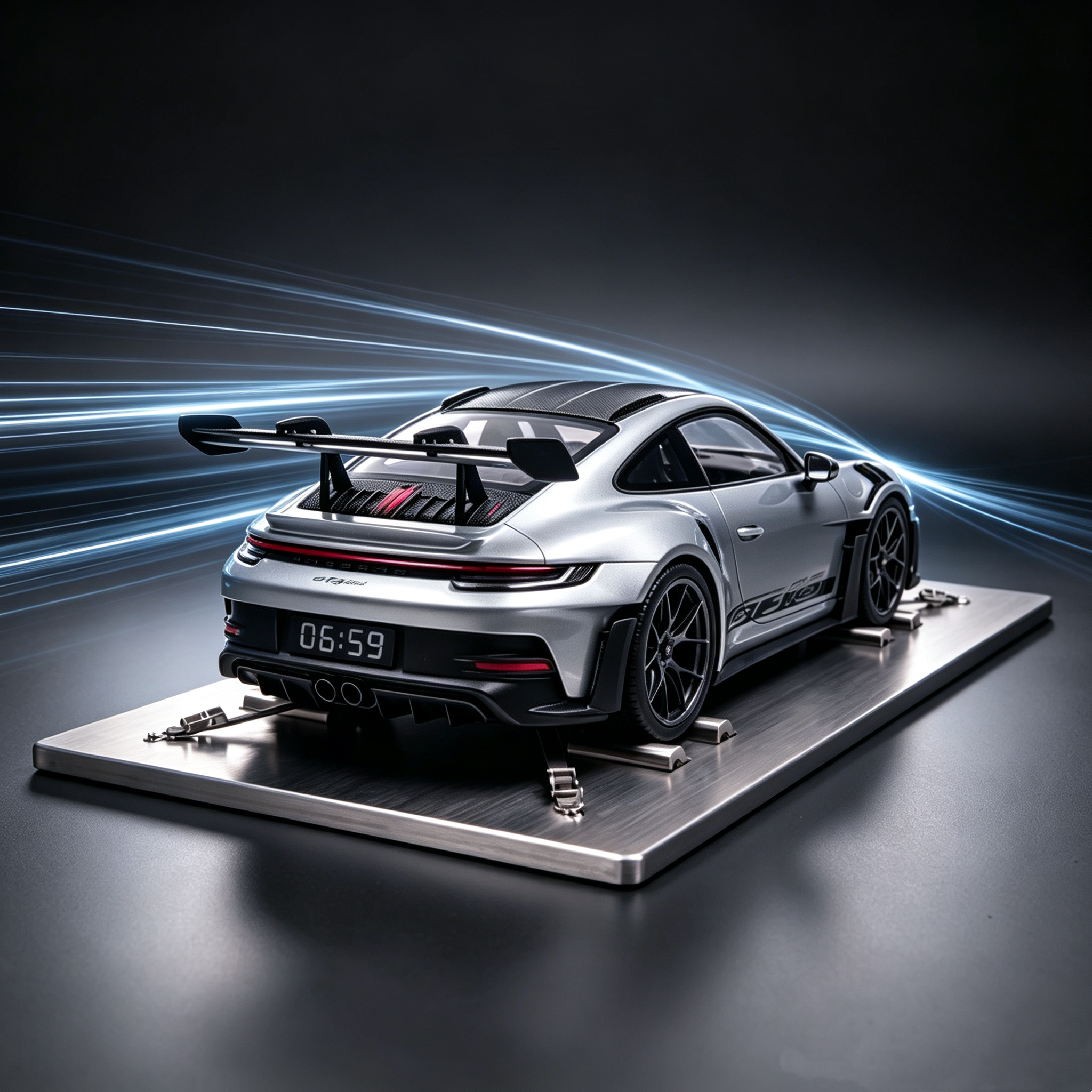 Car Engine Sound Alarm Clock with Realistic Start-Up Audio, Automotive Inspired Design & Unique Desktop Gift for Car Enthusiasts