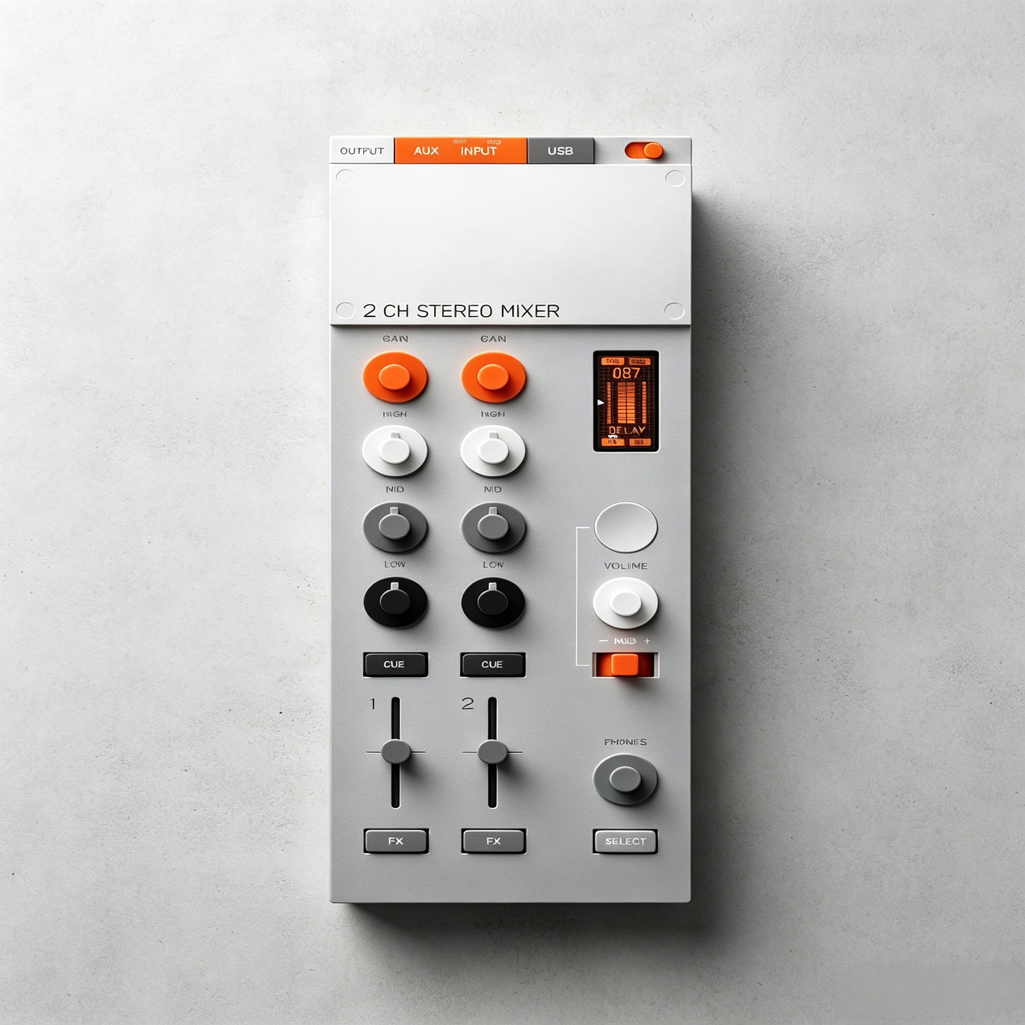 Portable 2-Channel Audio Mixer & FX Processor with USB-C Audio Interface, Live Performance Effects & Compact Design