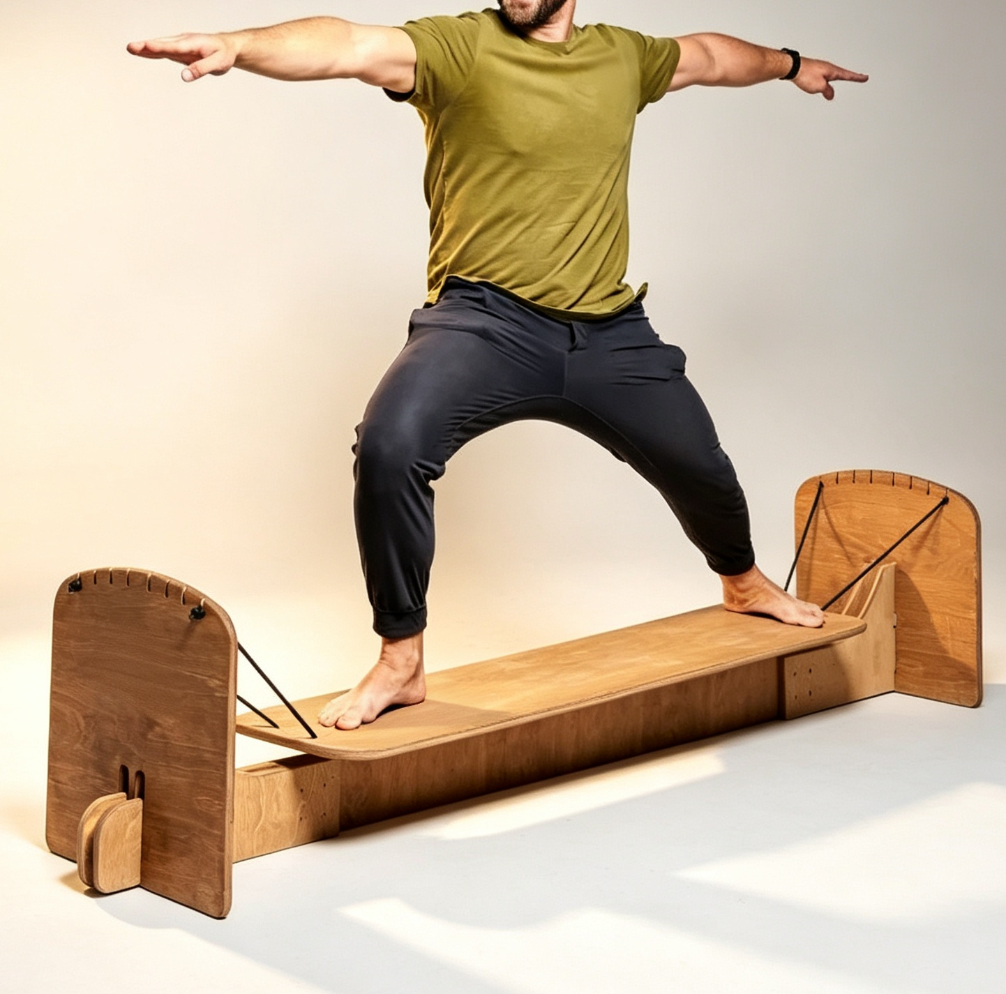 Surf Balance Trainer Board with Longboard Simulation, Balance Training & Indoor Practice System