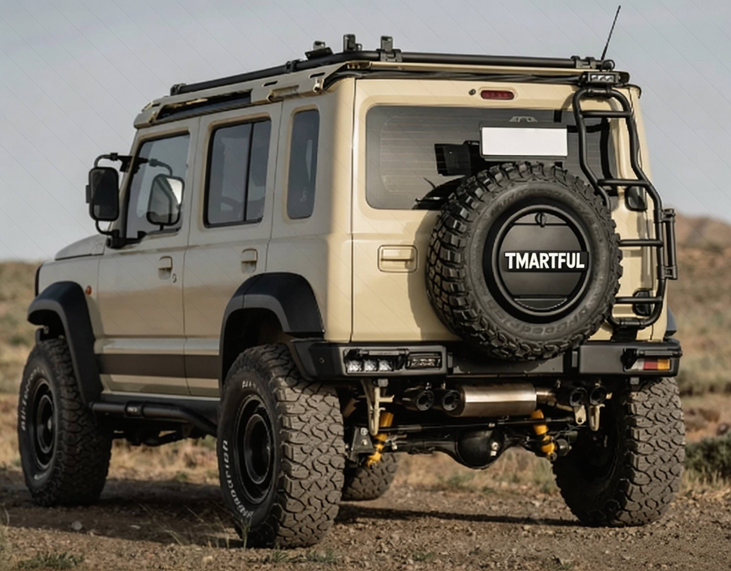 Premium Extended Spare Tyre Cover with Rugged Off-Road Style & Outdoor Protection