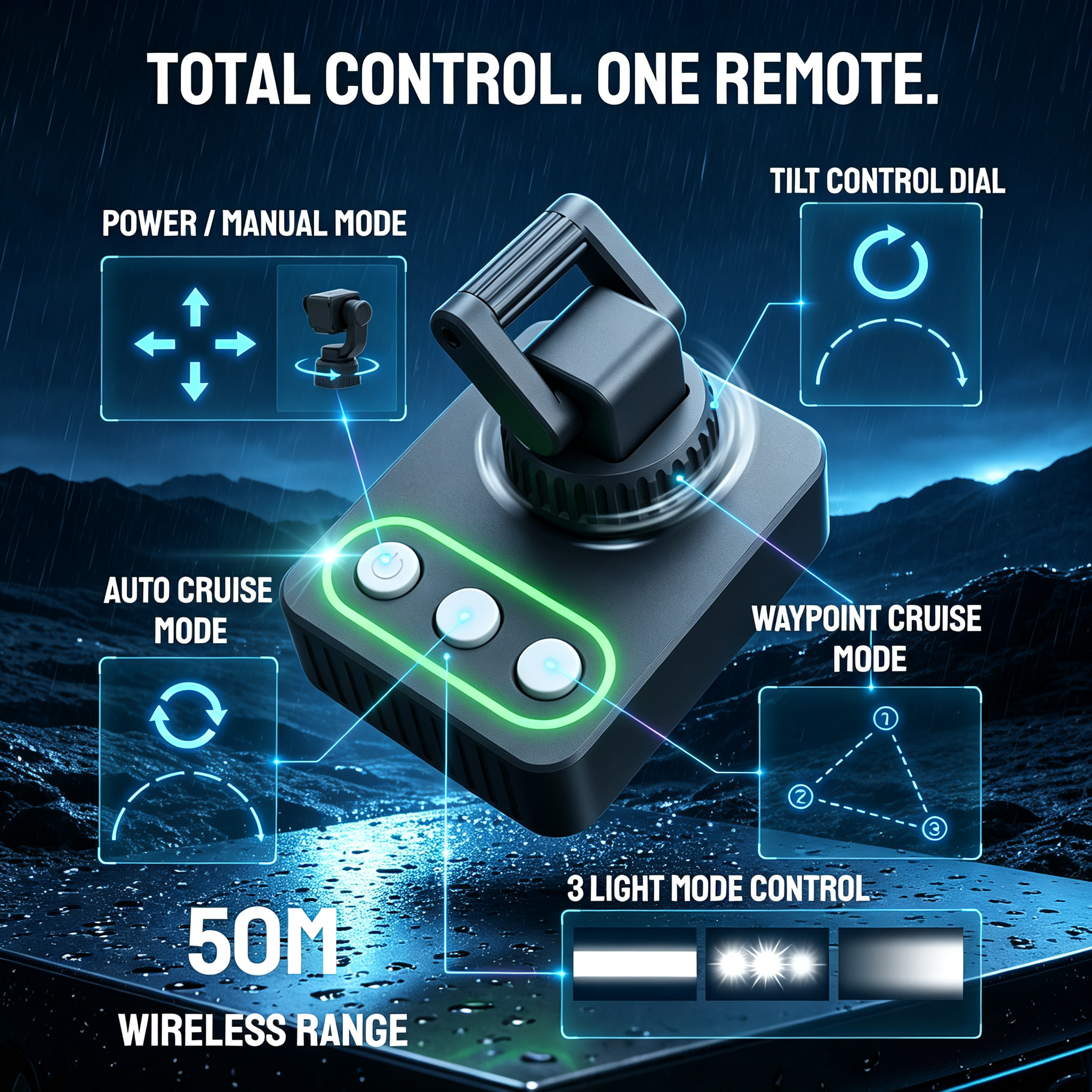 180W Remote Control Spotlight System
