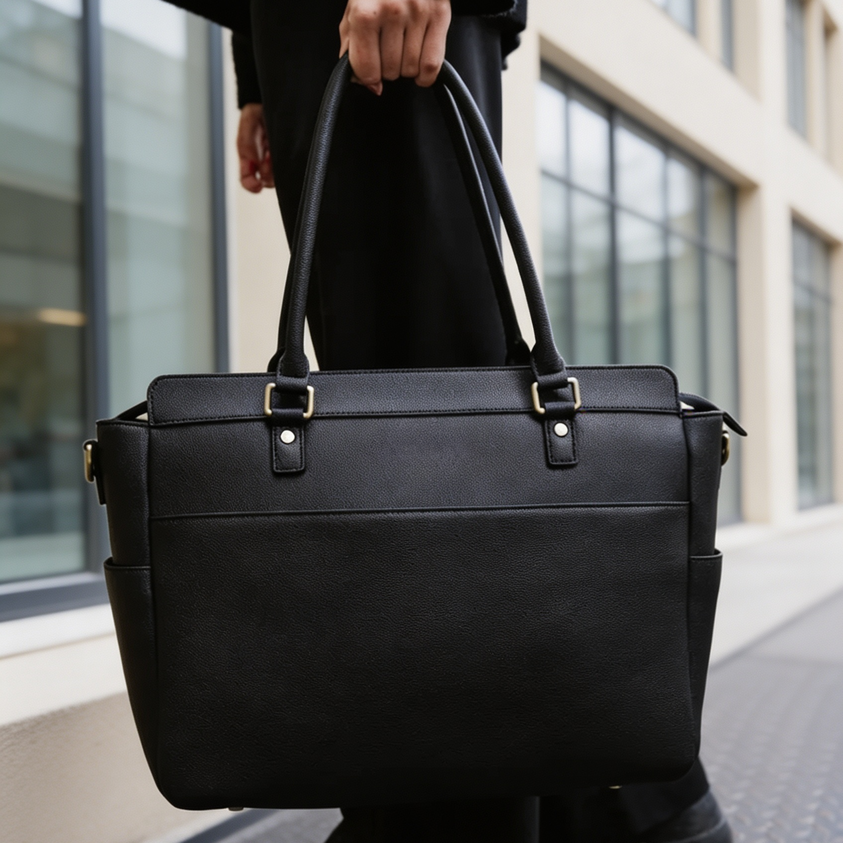 Camera Handbag with Protective Compartments, 16" Laptop Storage & Water-Repellent Design
