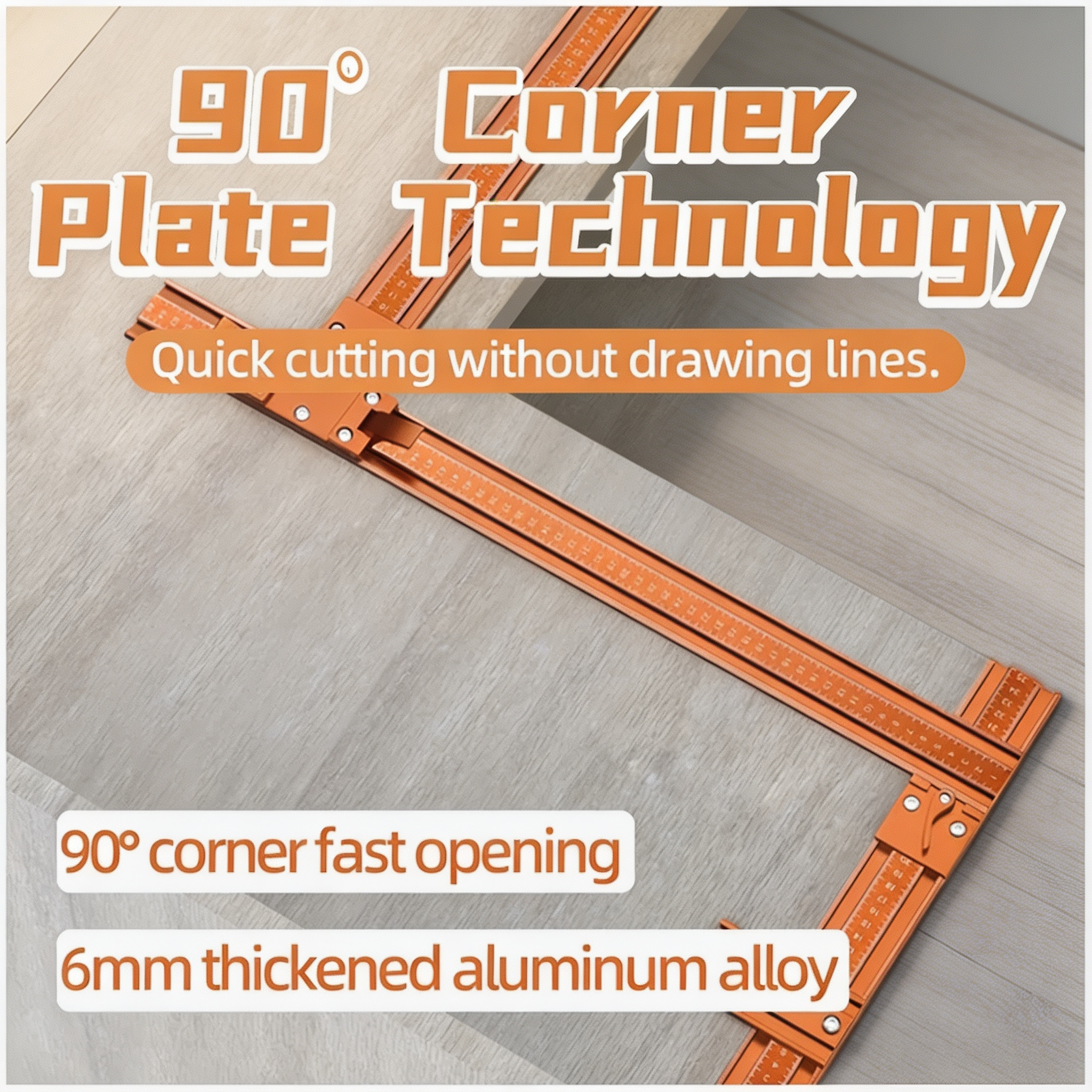 Multifunctional Precision Circular Saw Cross Cut Guide Frame with Adjustable Angle Control & Accurate Cutting Support