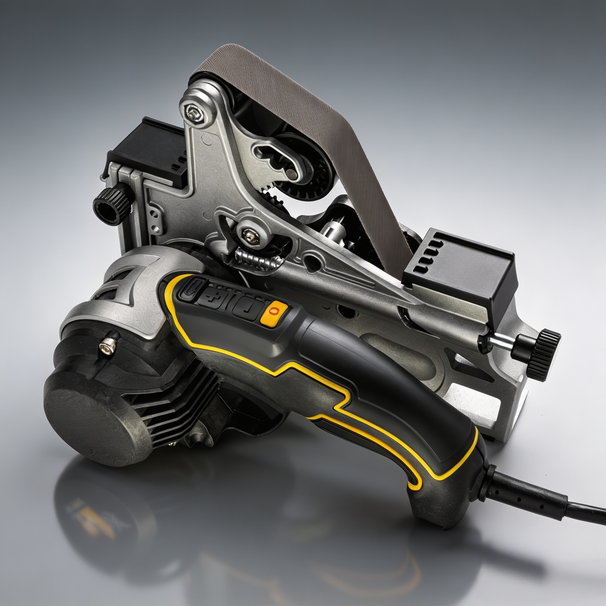 Professional Electric Knife & Tool Sharpening System with Adjustable Angles, 7-Speed Control & Flexible Belt Technology