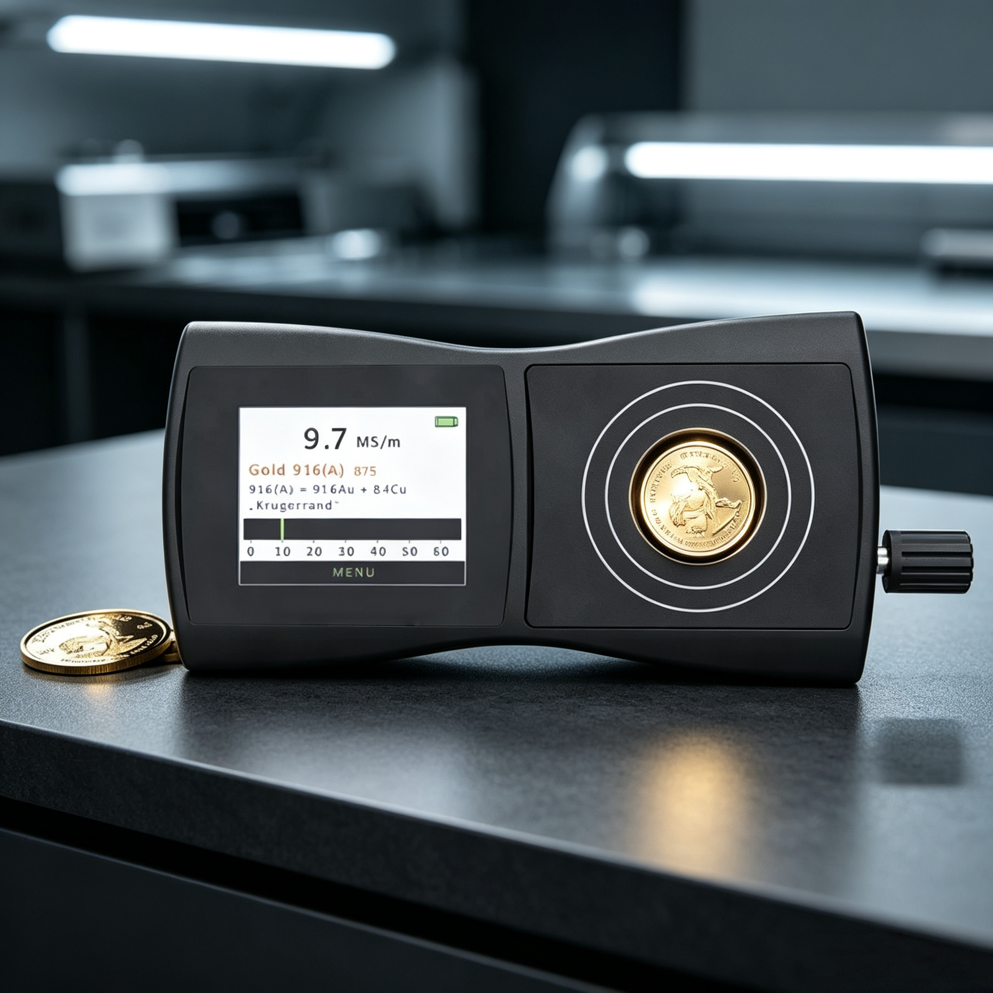 Portable Precious Metal Tester with Non-Destructive Gold & Silver Authentication, Fast Analysis & Counterfeit Detection