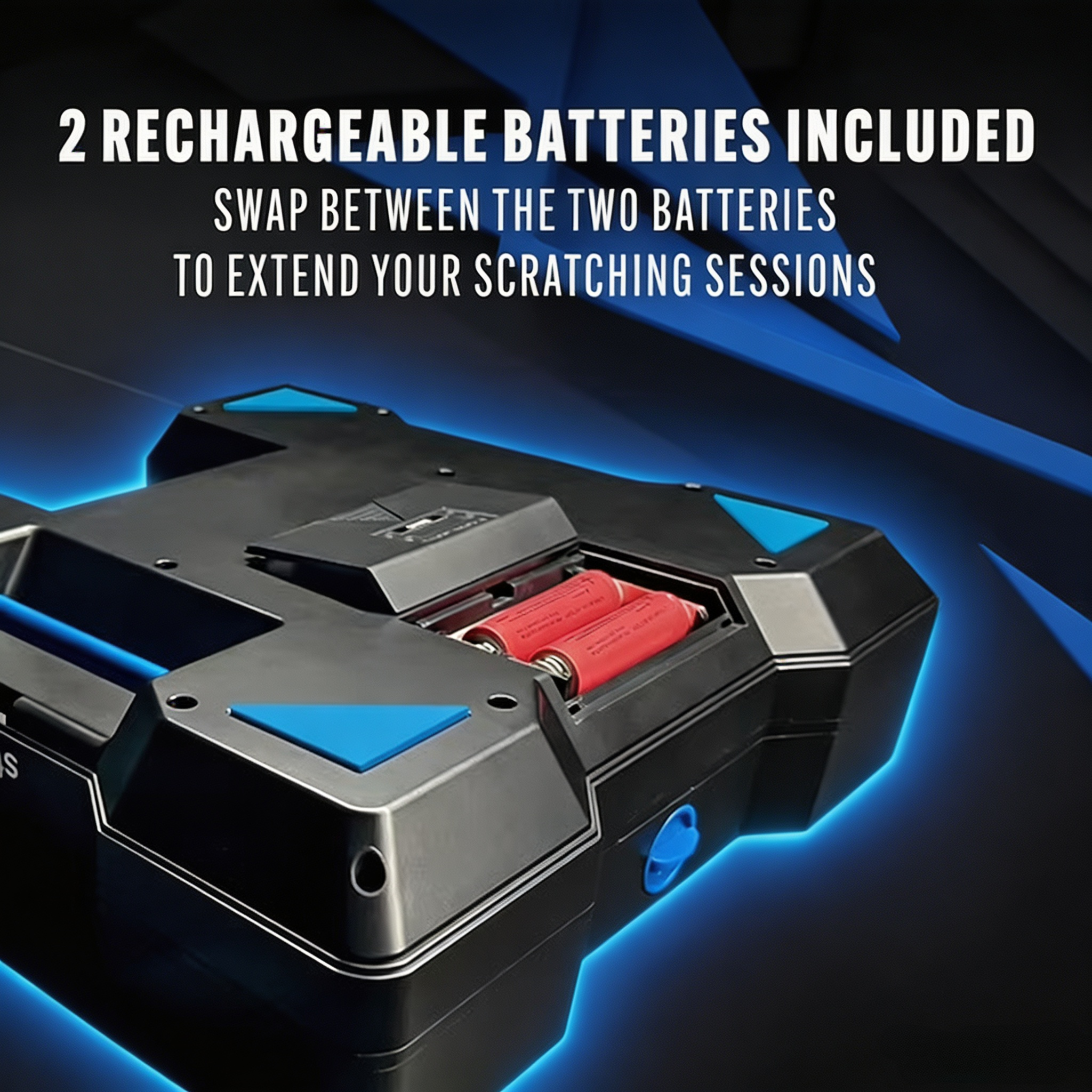 Portable Scratch Turntable with Built-In Speaker, Bluetooth, Rechargeable Battery & USB Recording