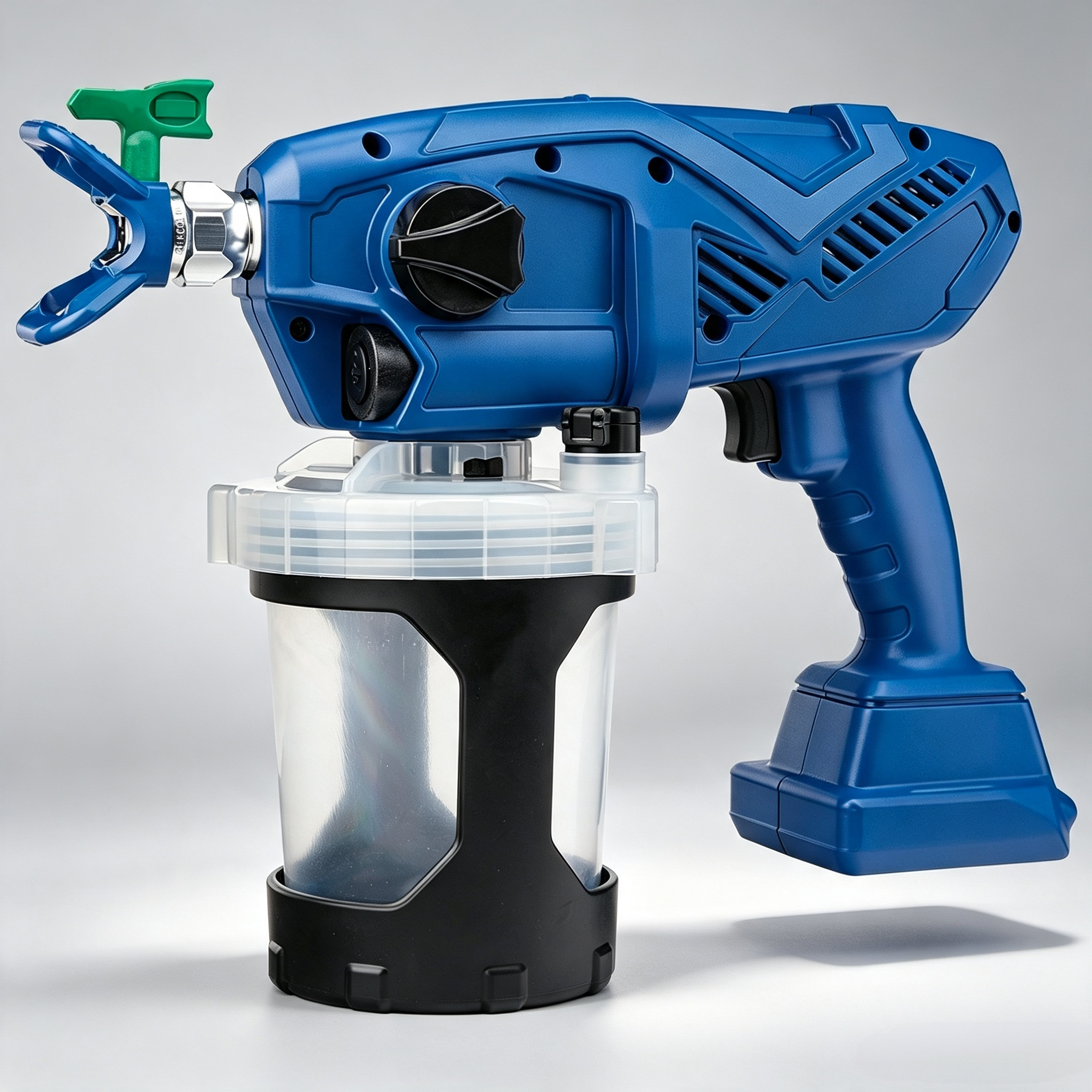 Cordless Airless Paint Sprayer – Dual Lithium Batteries, Anti‑Splatter, for Cabinets & Trim