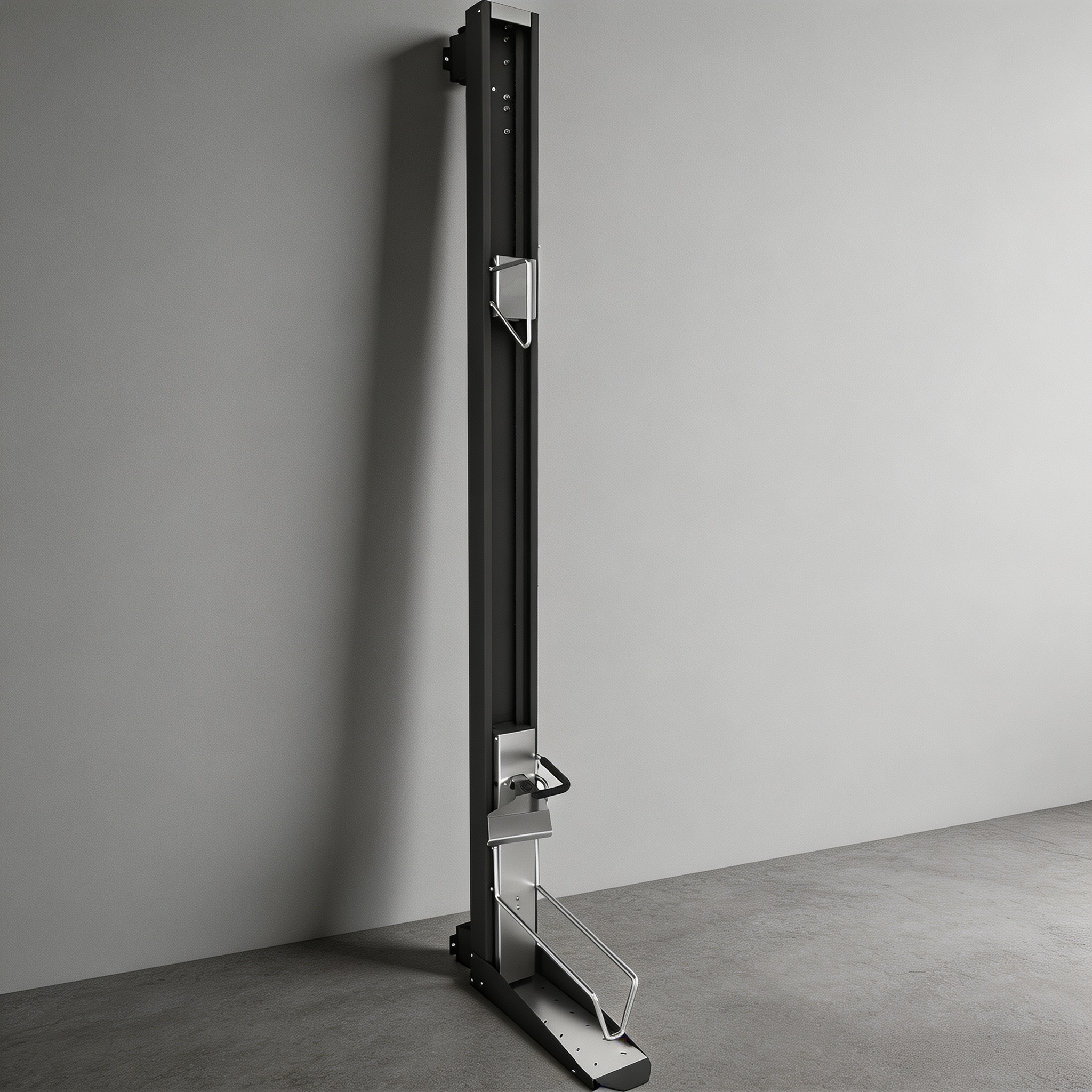 Space-Saving Vertical Bicycle Lift with Swivel Mount, Spring-Assisted Lifting & Secure Wall Storage