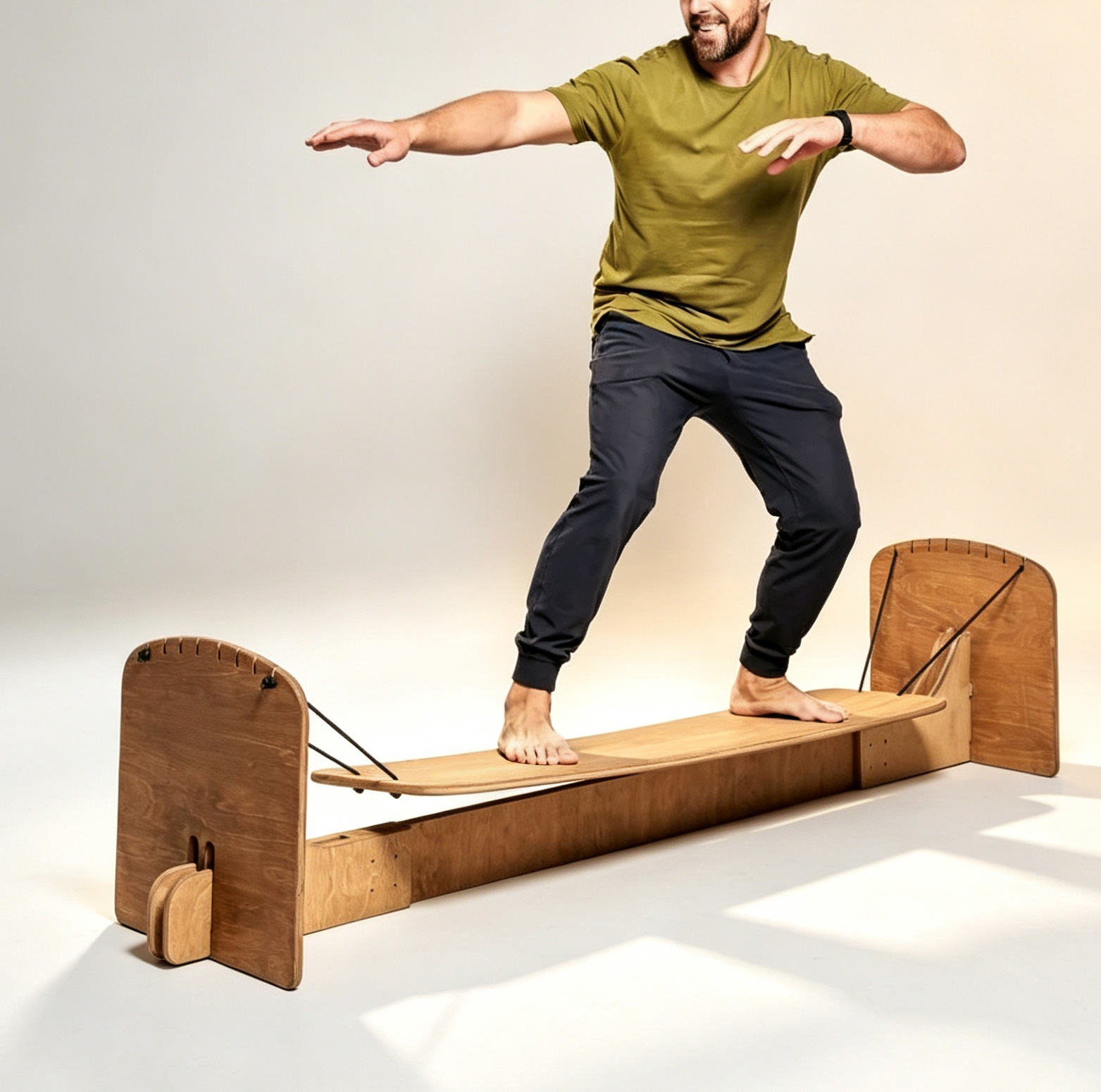 Surf Balance Trainer Board with Longboard Simulation, Balance Training & Indoor Practice System