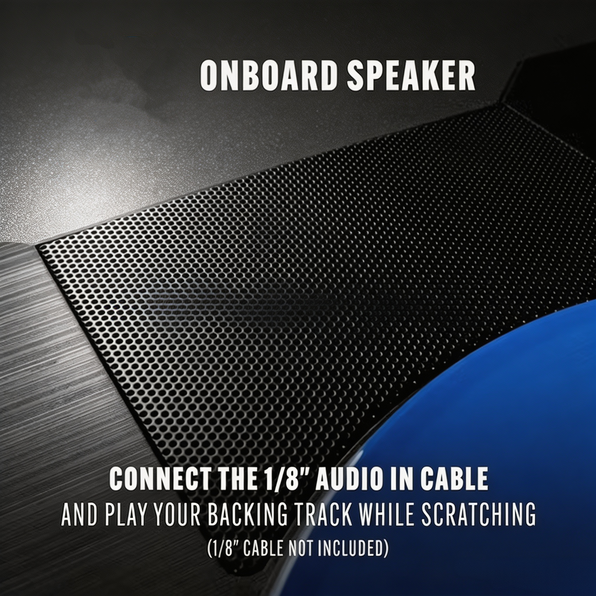 Portable Scratch Turntable with Built-In Speaker, Bluetooth, Rechargeable Battery & USB Recording