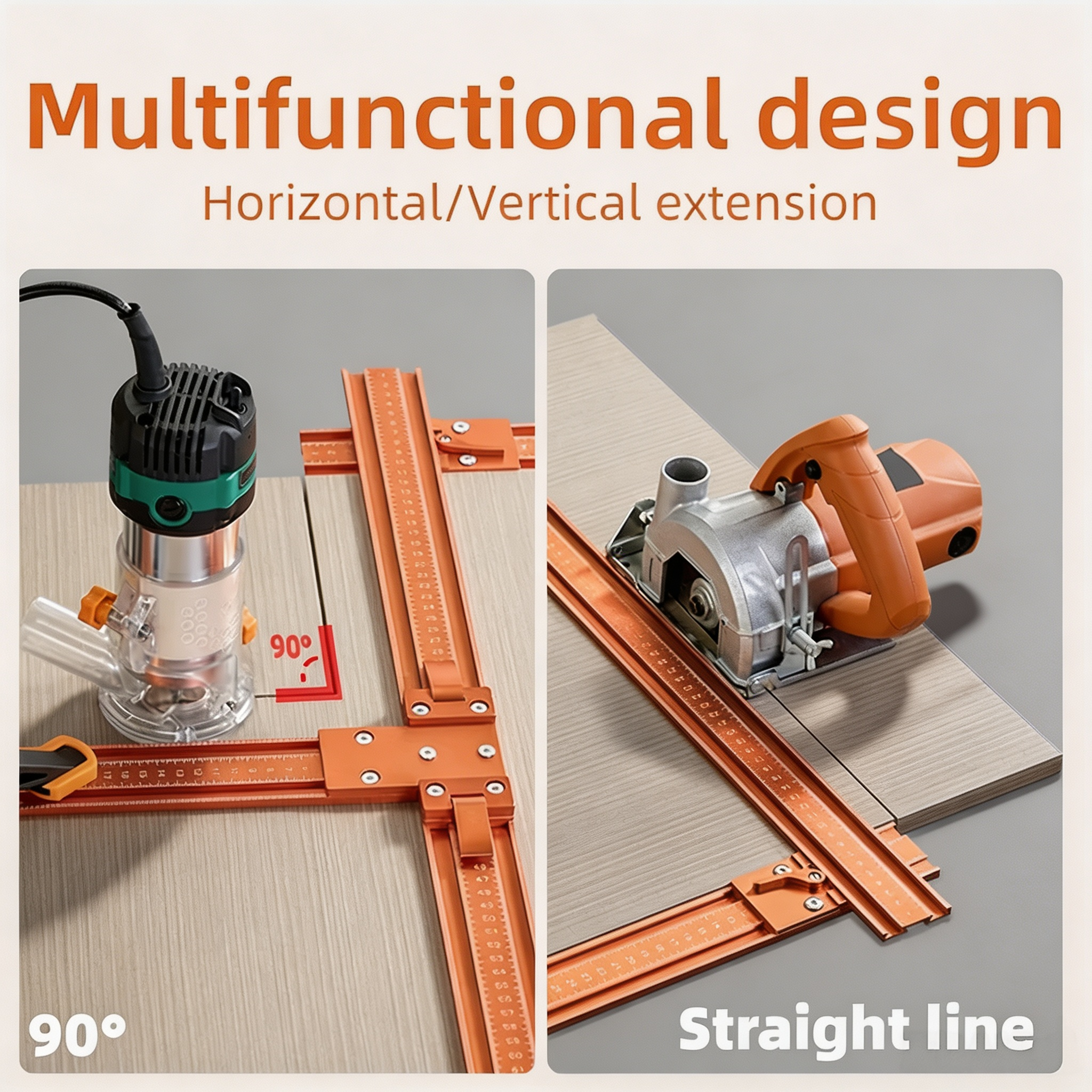 Multifunctional Precision Circular Saw Cross Cut Guide Frame with Adjustable Angle Control & Accurate Cutting Support
