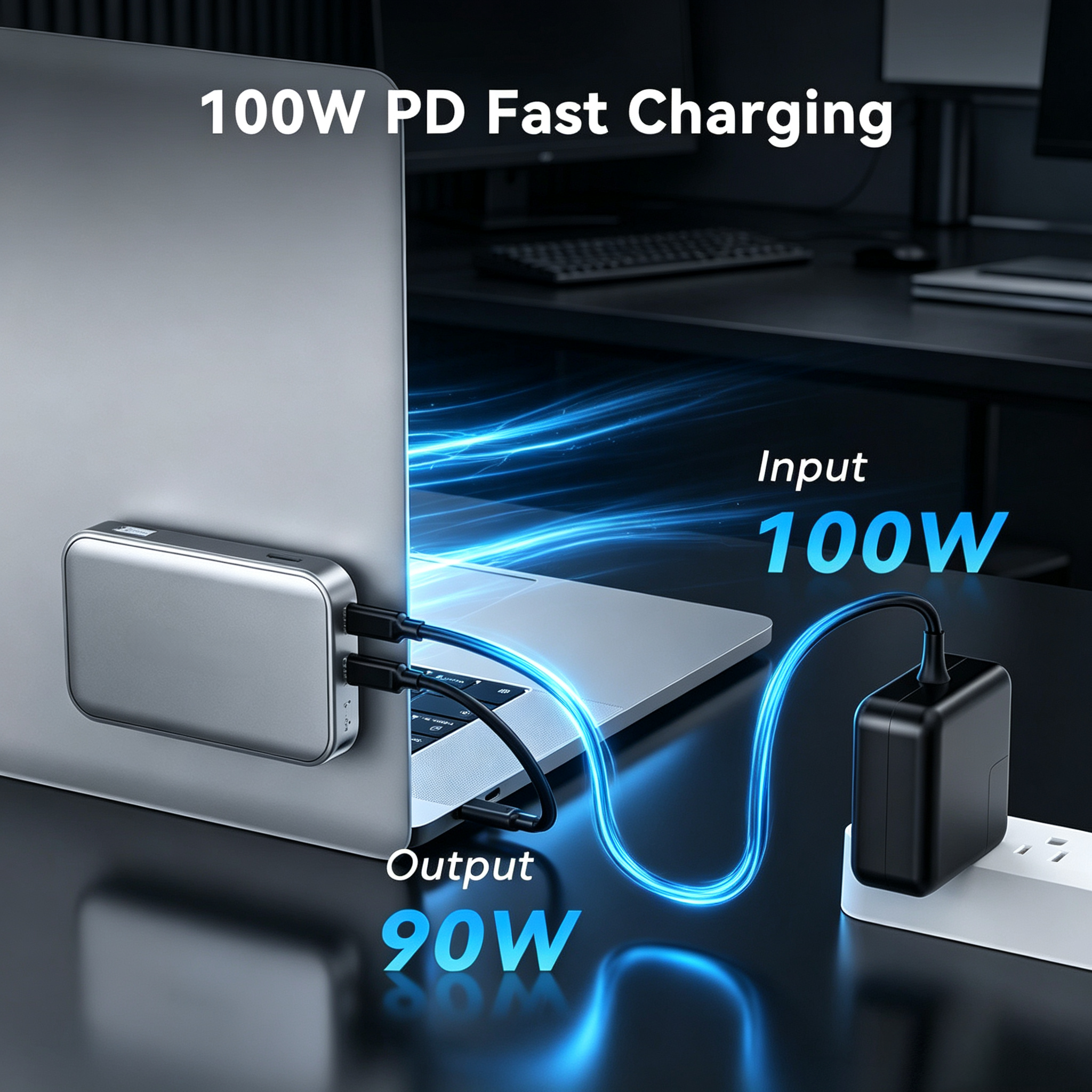 Portable Magnetic SSD Docking Station with 10Gbps High-Speed Transfer, USB-C Expansion Hub & External Storage Solution