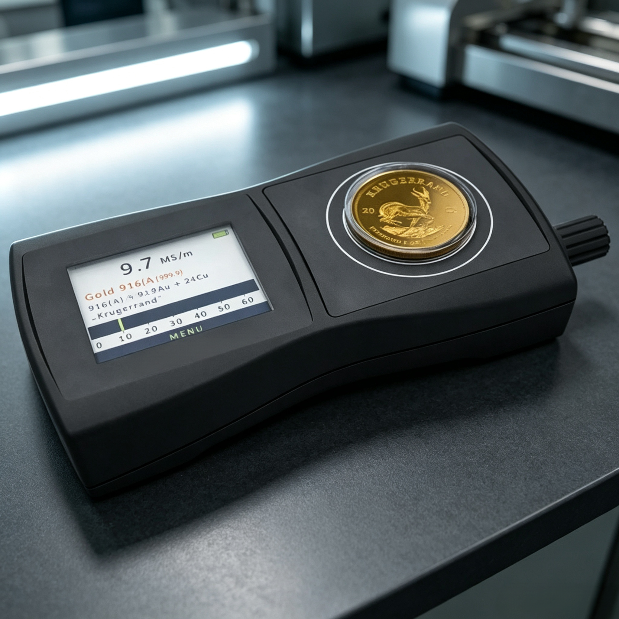 Portable Precious Metal Tester with Non-Destructive Gold & Silver Authentication, Fast Analysis & Counterfeit Detection