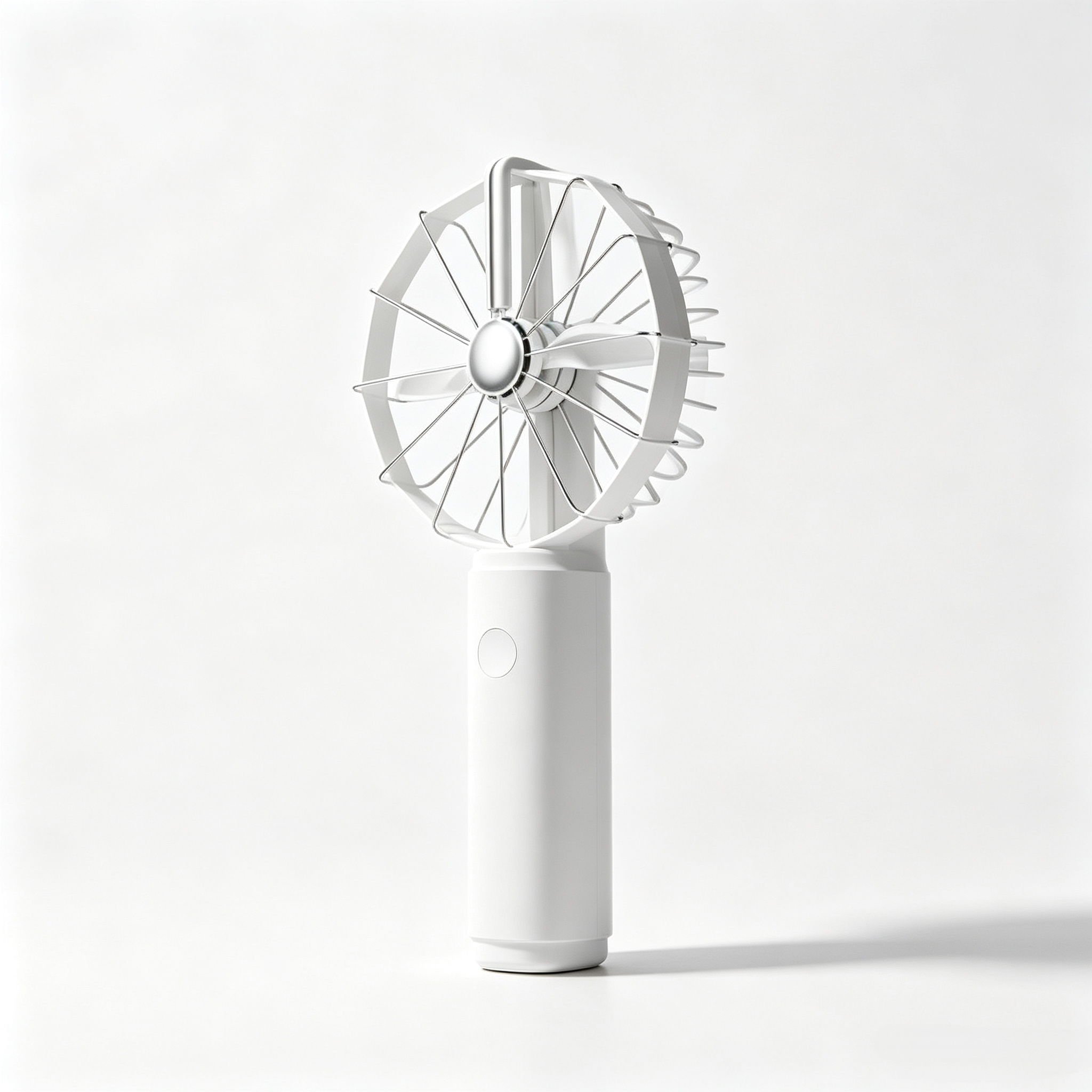 Foldable Mini Handheld Fan with Large Airflow Coverage, 5000mAh Battery & Portable Pocket Design