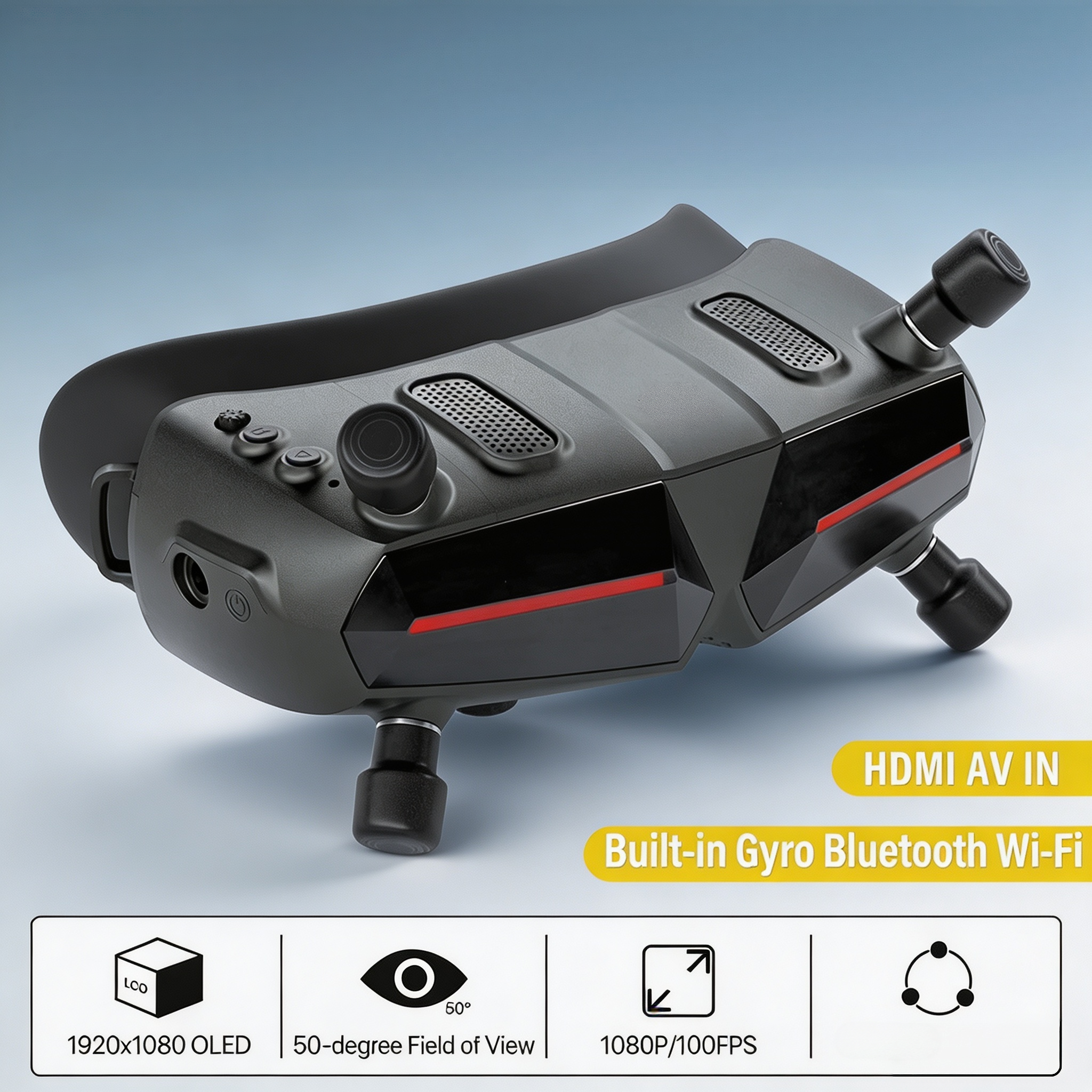 FPV Head Tracking System with 3-Axis Gimbal, Immersive Camera Control & Real-Time Flight Experience