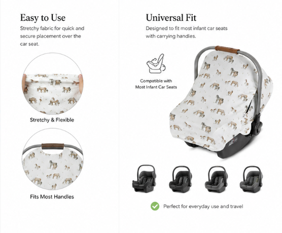 👶 Summer Baby Stroller Cover
