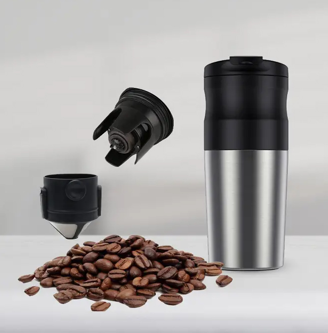 Portable Mug Burr Grinder Coffee Maker