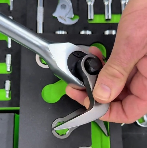 5-Piece Ratchet Pry Bar Attachment Set with 8-Point Indexing, Angled Pry Heads & Versatile Leverage