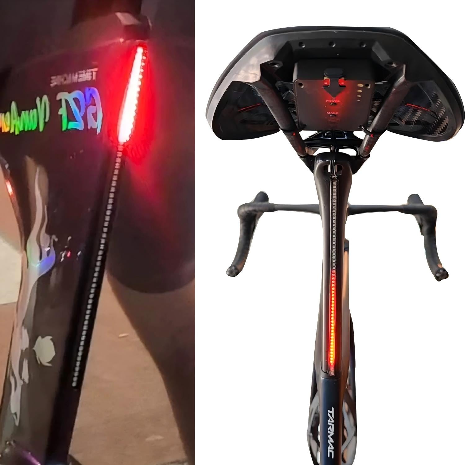 Road Bike Seatpost Tail Light – Long Battery Life, Waterproof & Rechargeable