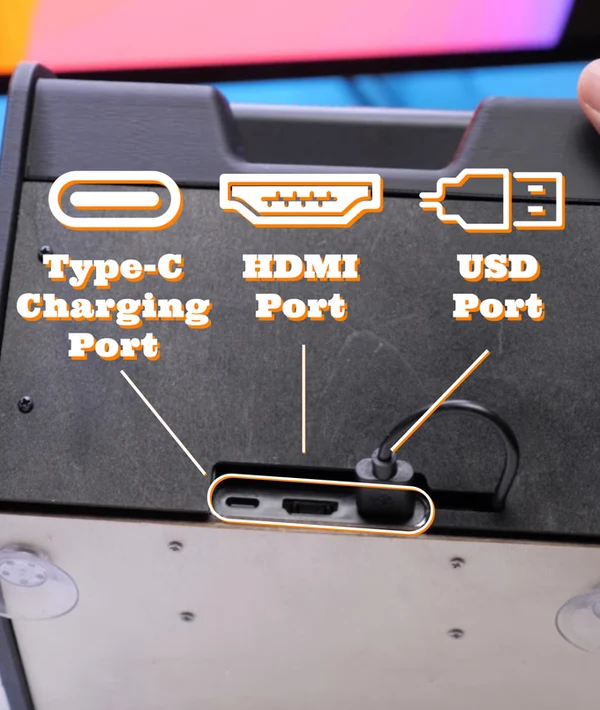 Portable Arcade Dock for Nintendo Switch with Arcade Joystick, HDMI Output & Charging
