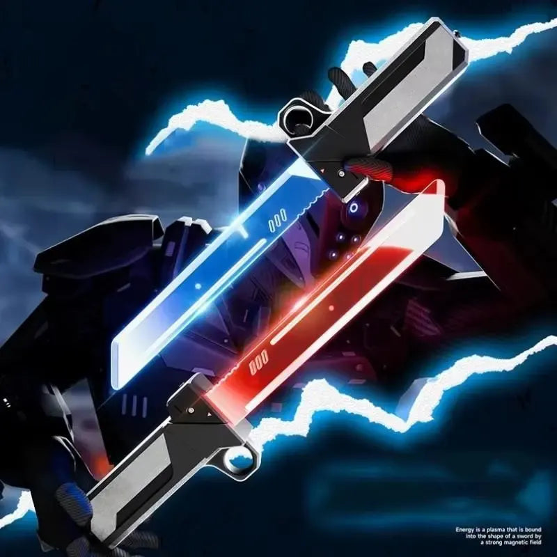 Dual Blade LED Light Toy Sword Futuristic Design