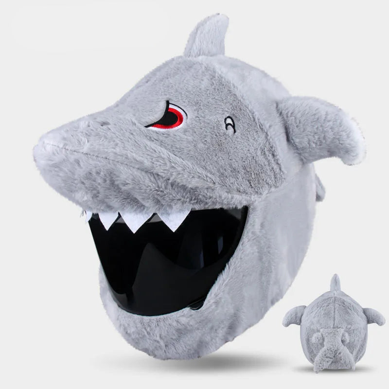 Plush Animal Helmet Cover for Fun Riding Style