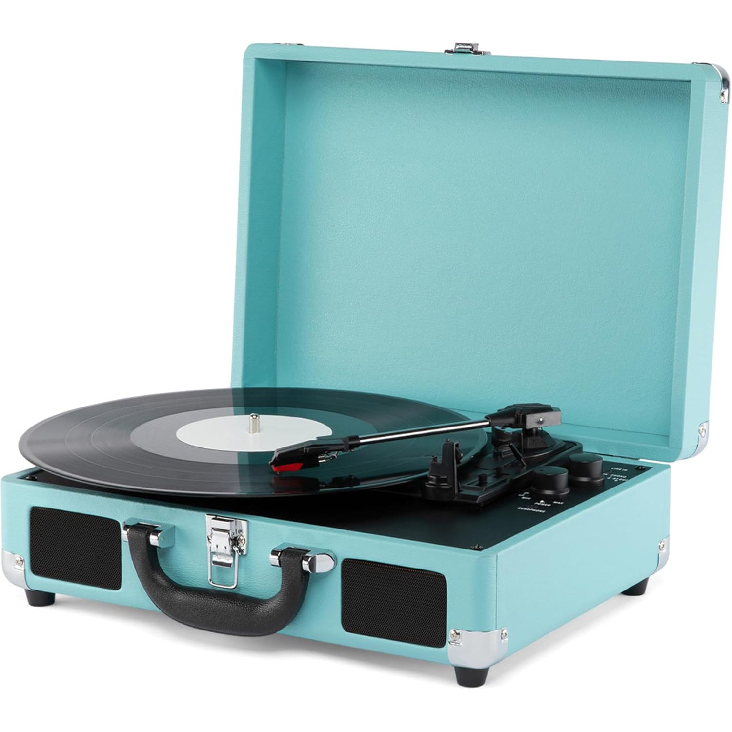 Suitcase Style Bluetooth Turntable Record Player