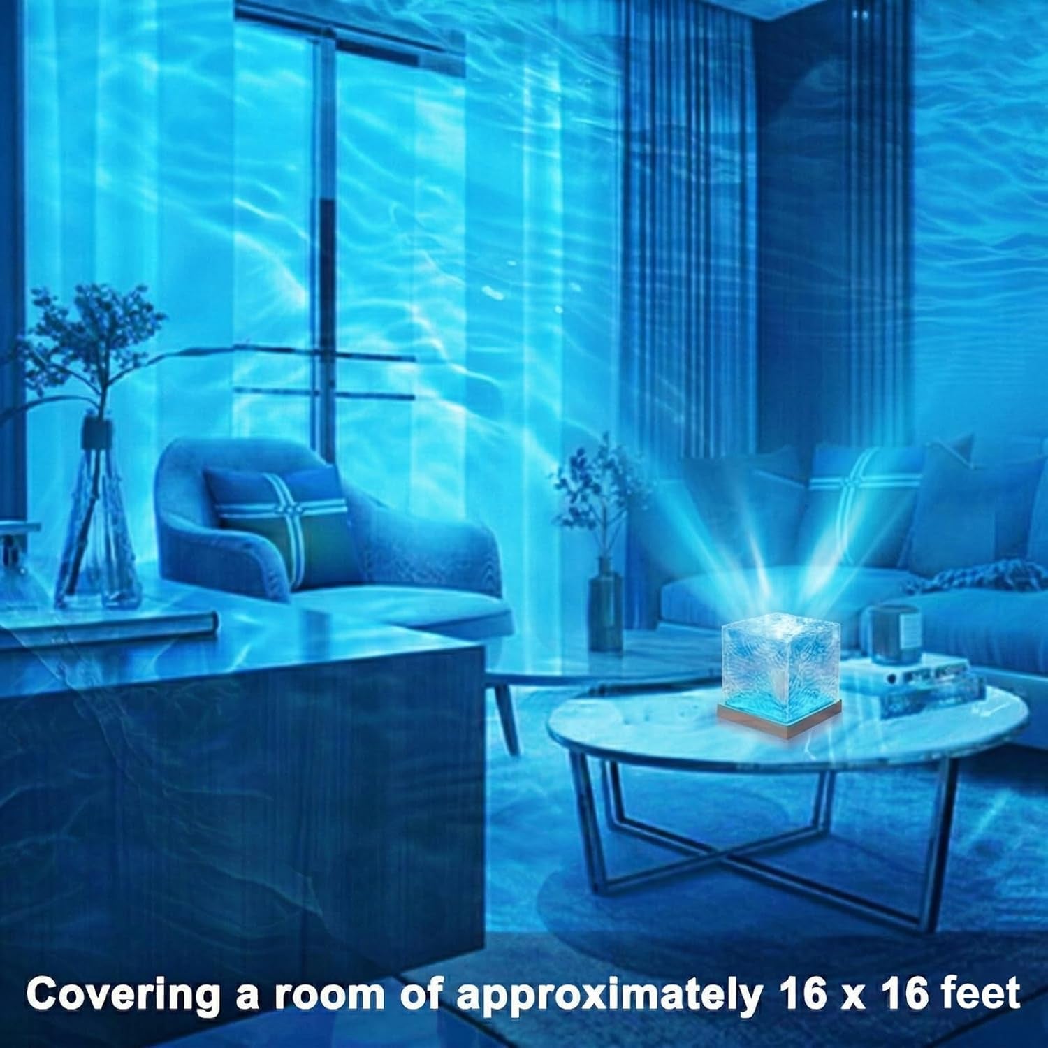 16-color gradient rotating wave projection light