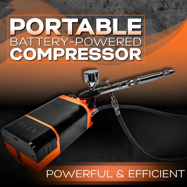 Portable Airbrush Compressor – 8000mAh Battery