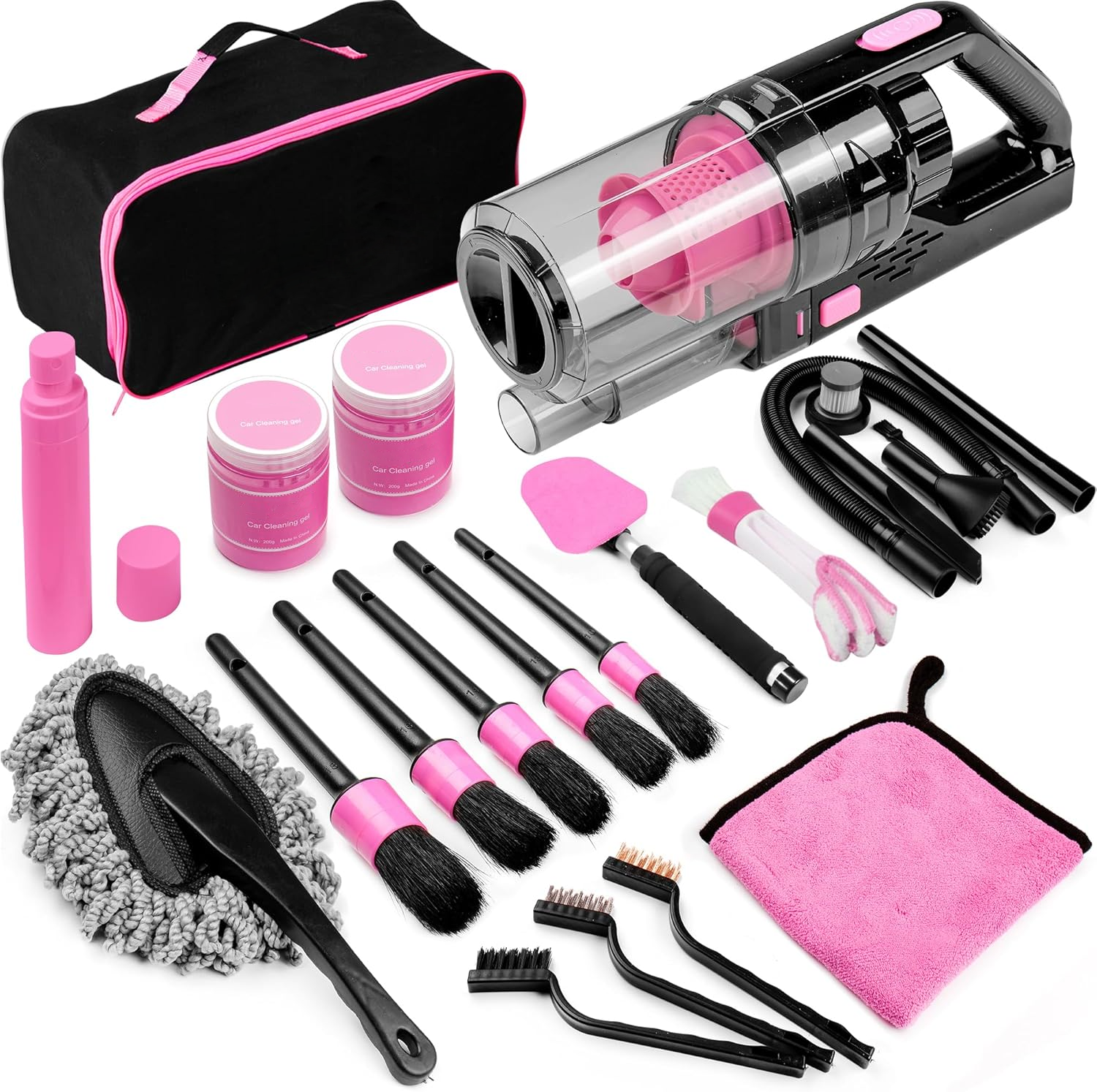 17-piece car cleaning kit