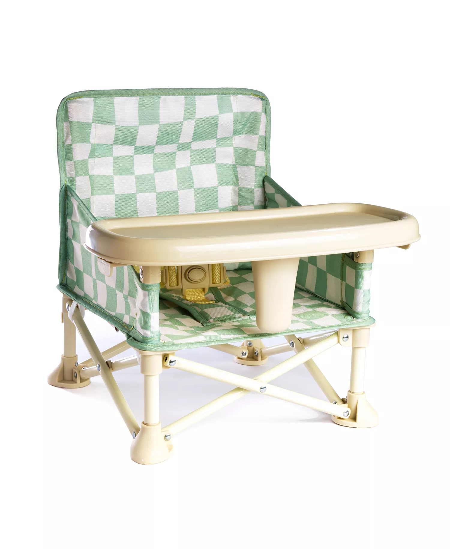 Portable Baby Booster Seat with Foldable Design, Removable Tray & Travel Carry Bag for On-the-Go Feeding