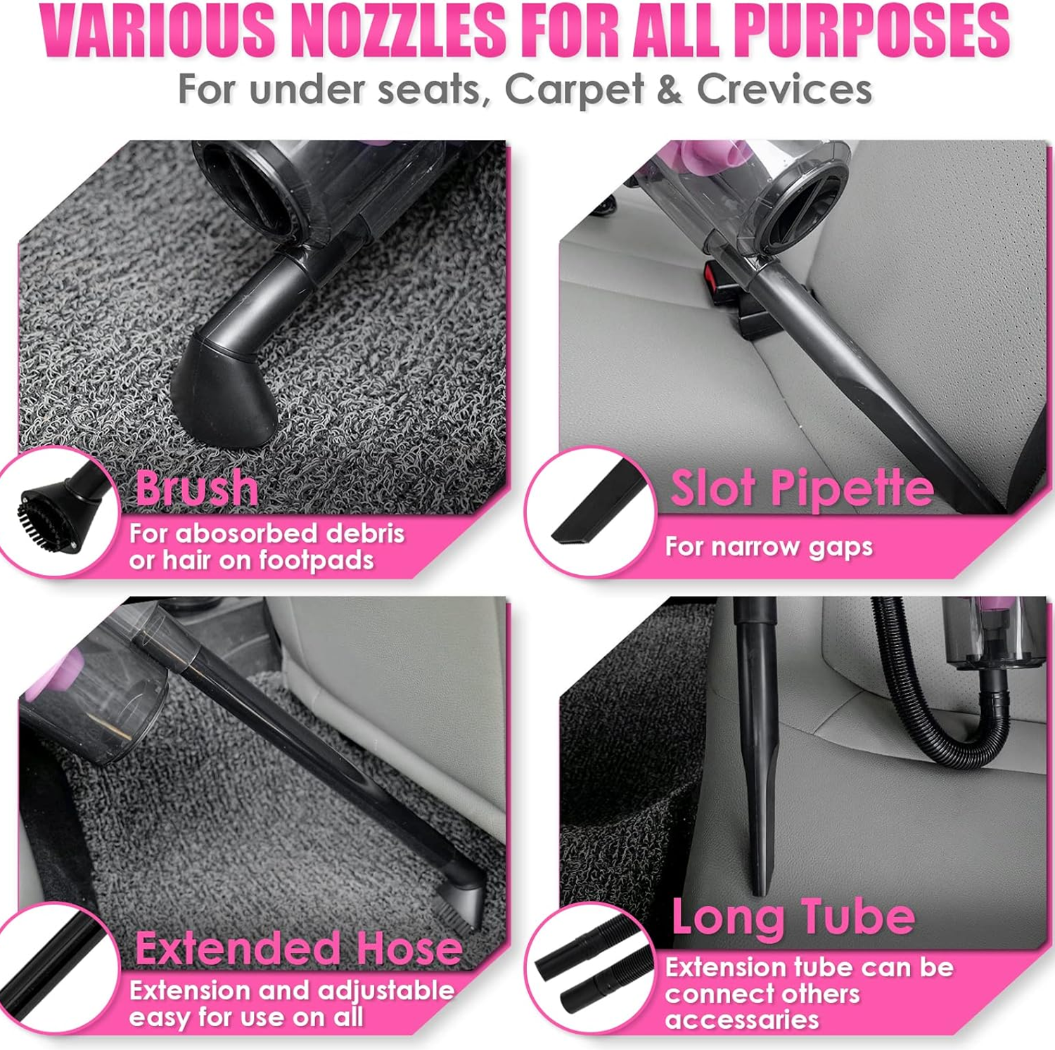 17-piece car cleaning kit