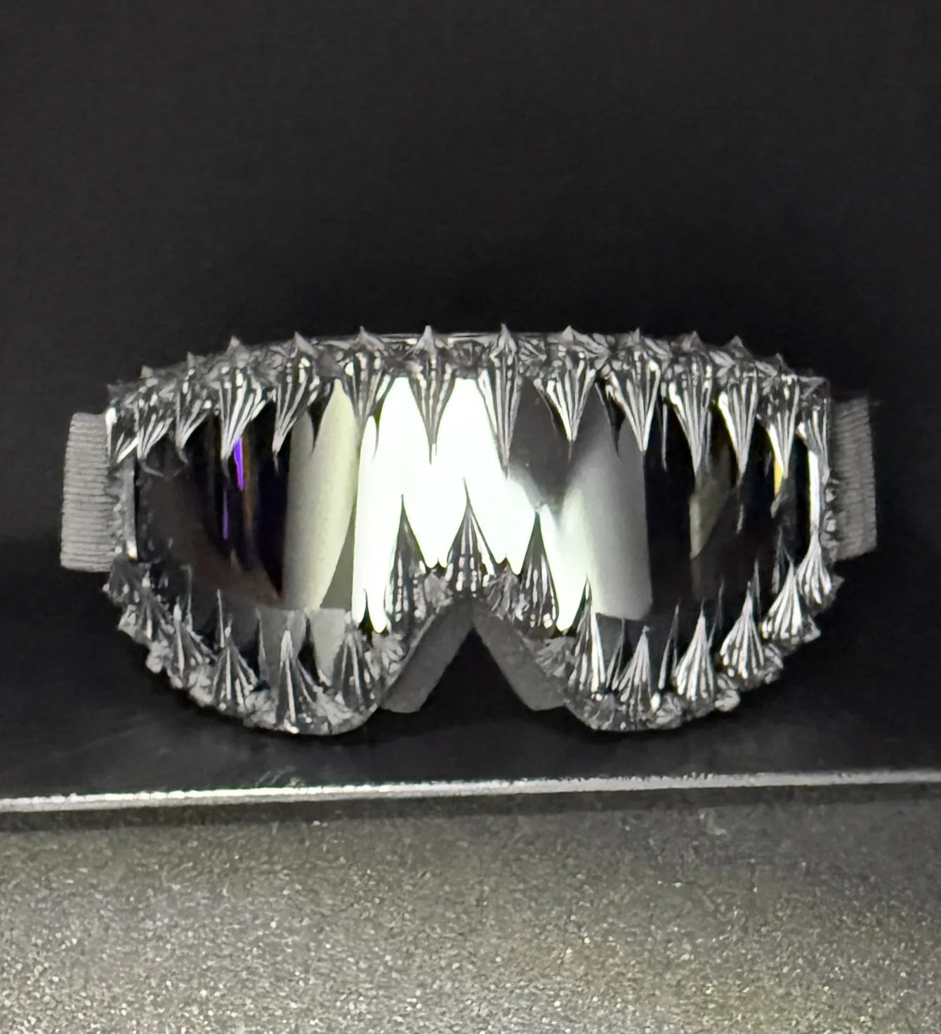 Skull-shaped gel face mask masquerade glasses