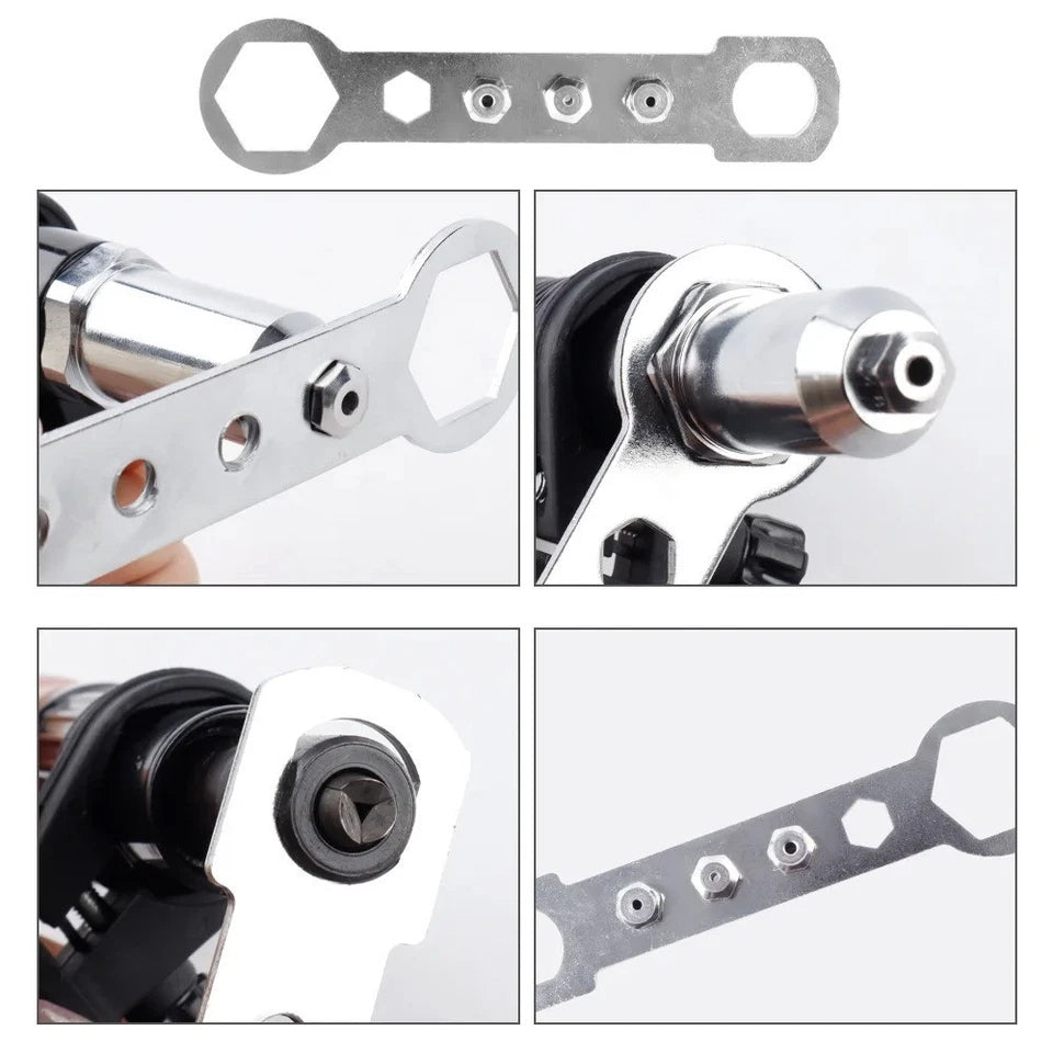 Cordless Electric Rivet Nut Gun Adapter for Power Drills – Riveting Tool Insert