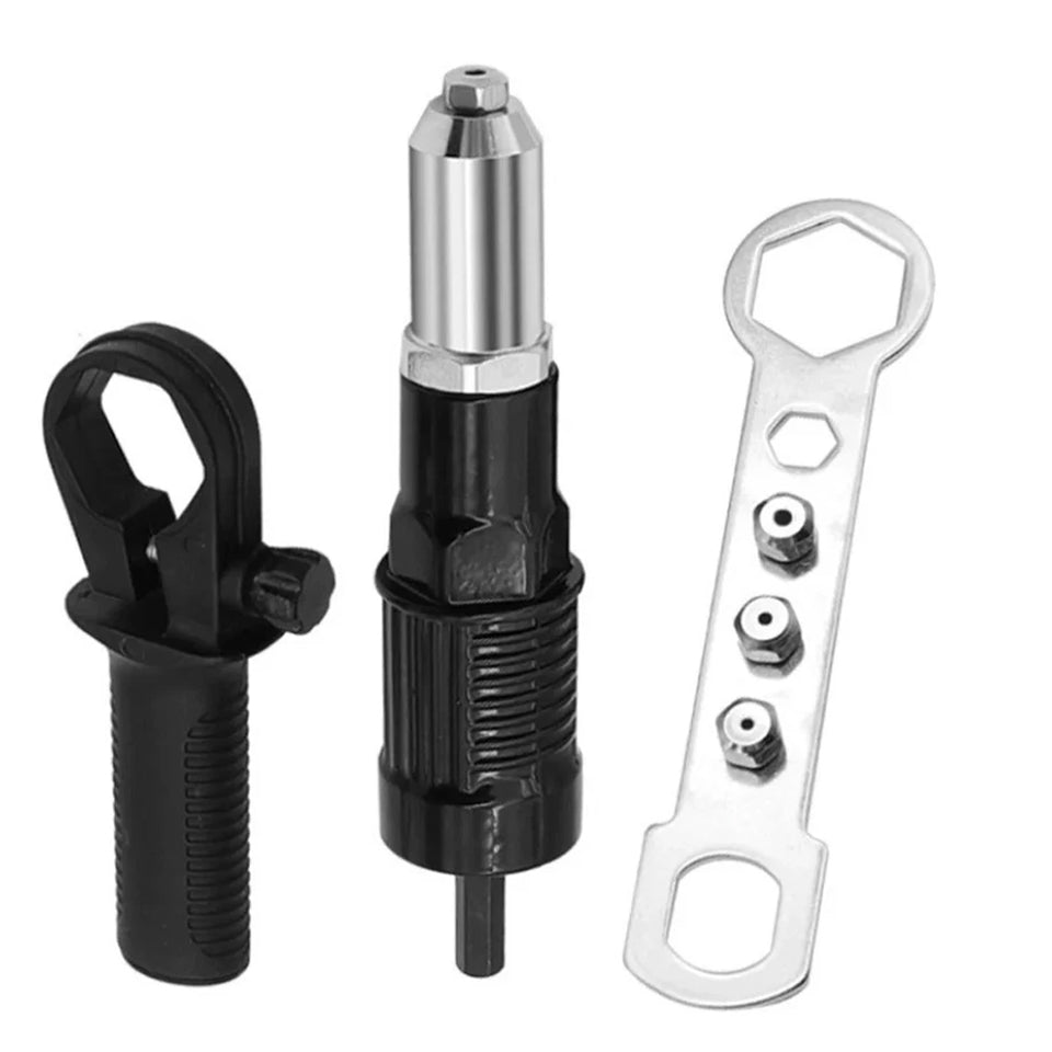 Cordless Electric Rivet Nut Gun Adapter for Power Drills – Riveting Tool Insert