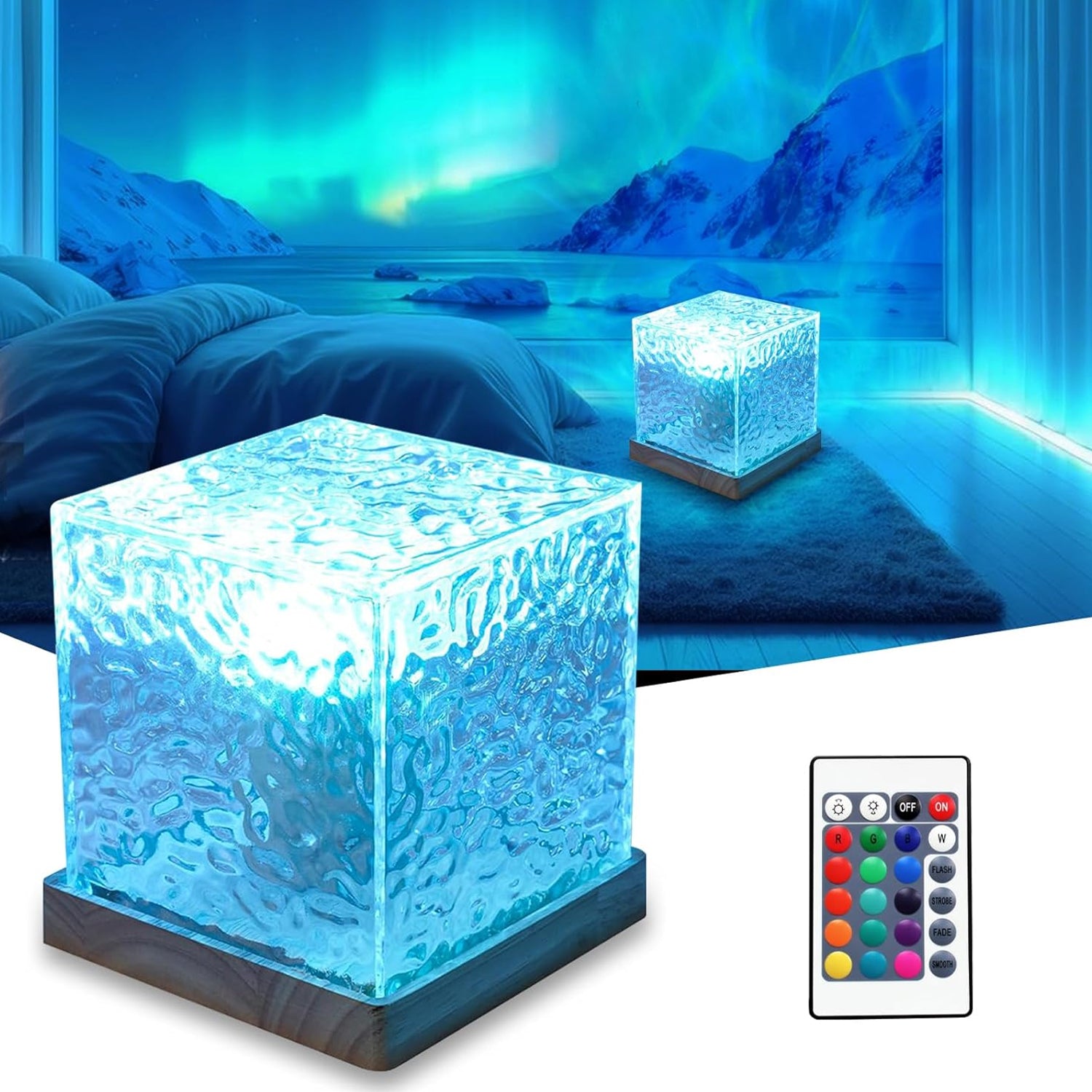 16-color gradient rotating wave projection light