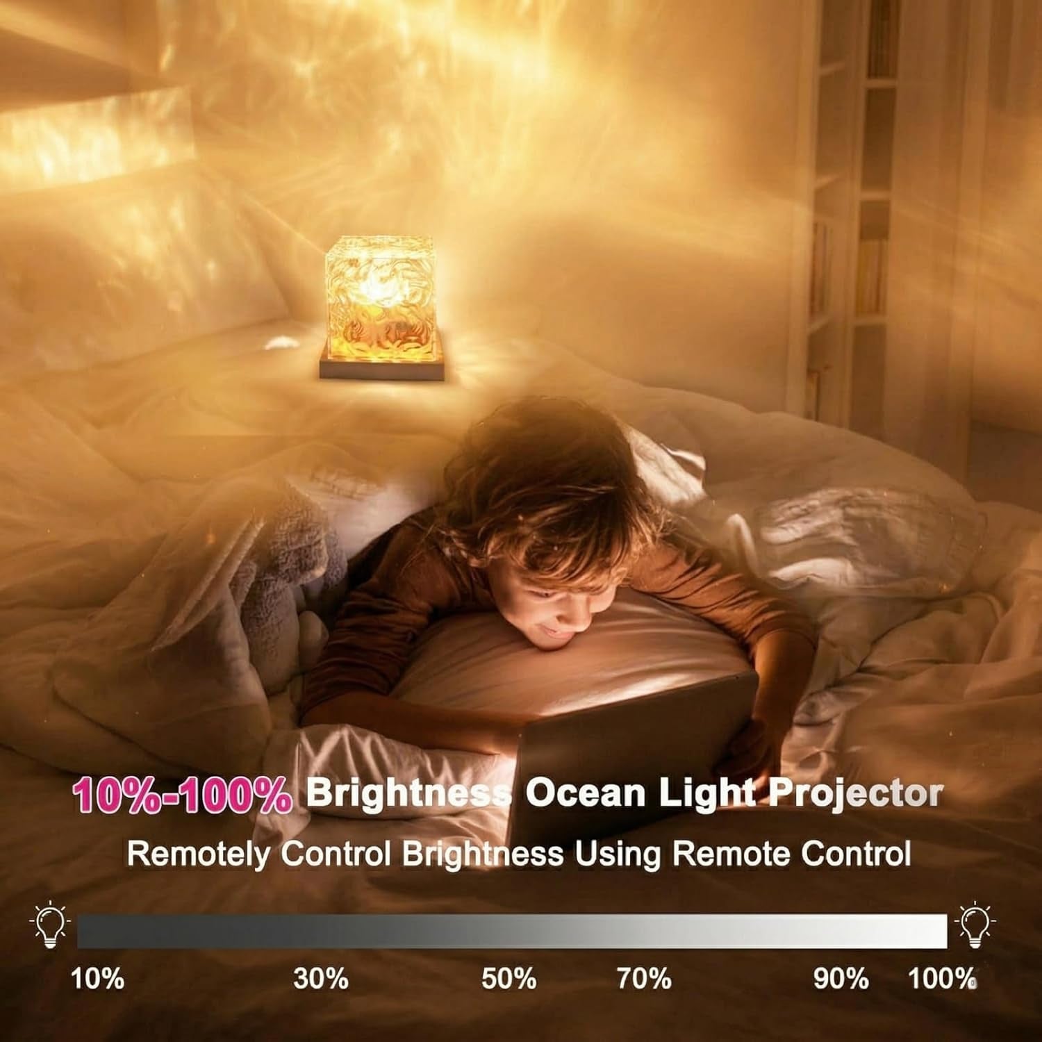 16-color gradient rotating wave projection light