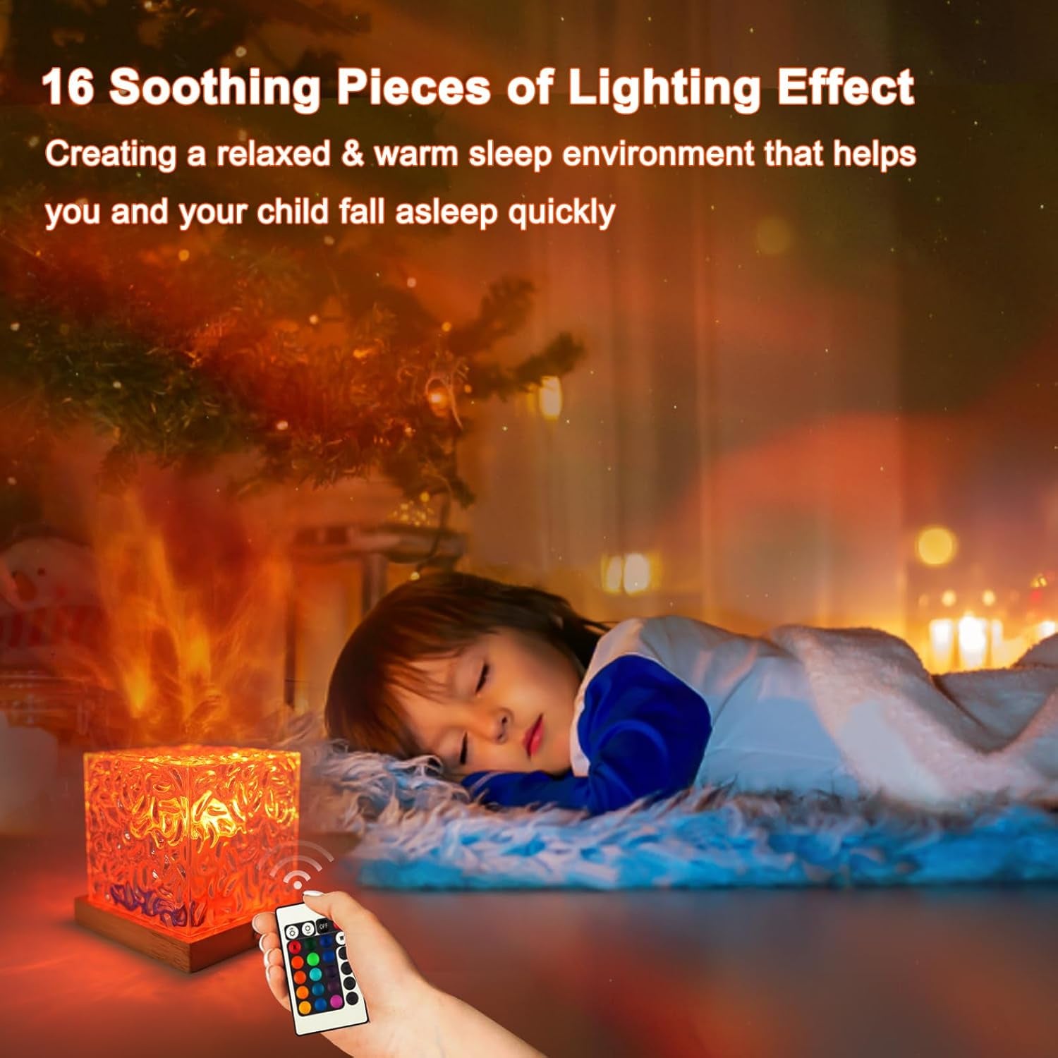 16-color gradient rotating wave projection light