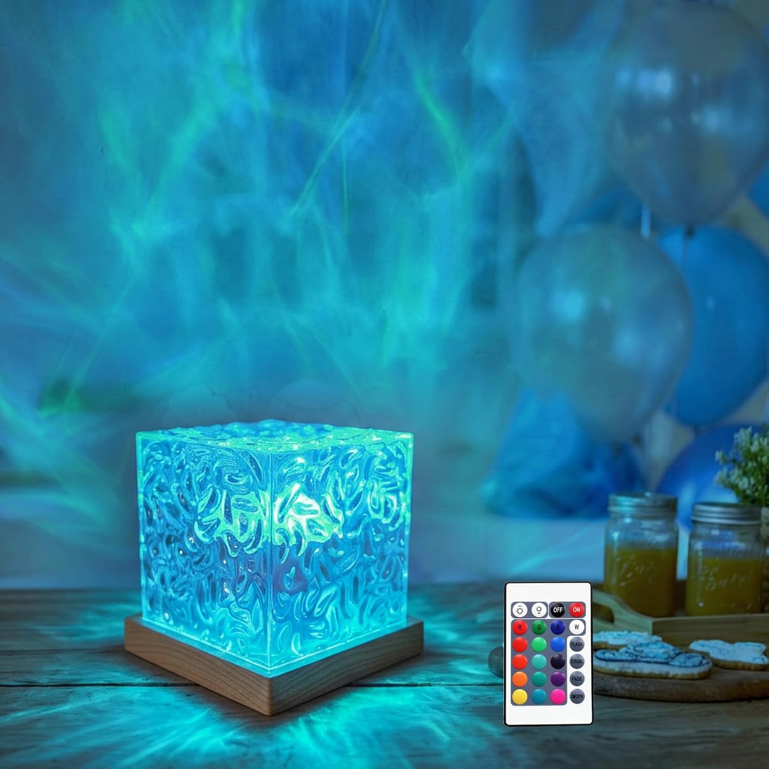 16-color gradient rotating wave projection light