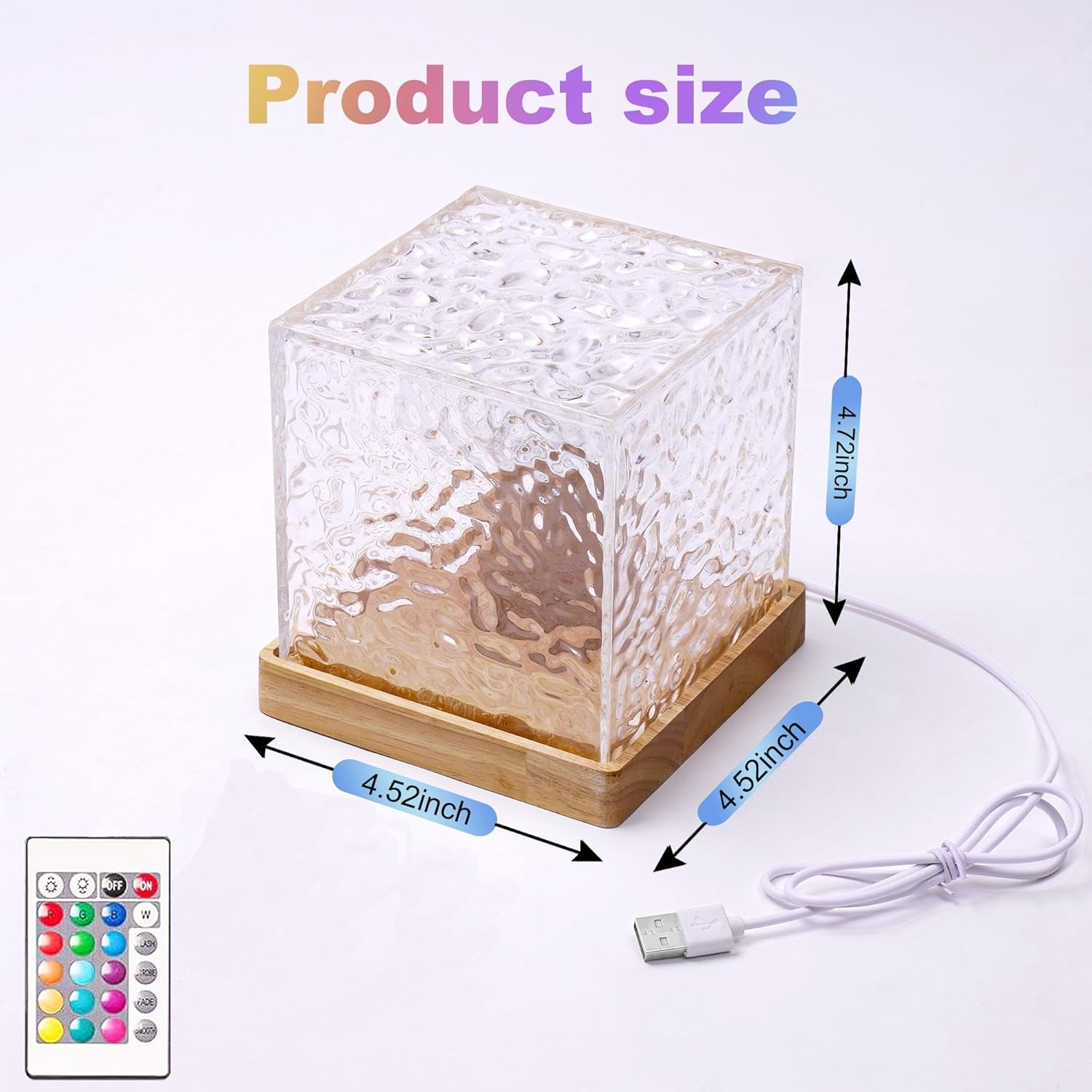 16-color gradient rotating wave projection light