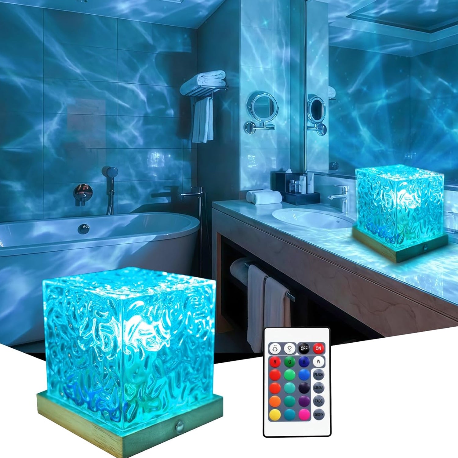 16-color gradient rotating wave projection light