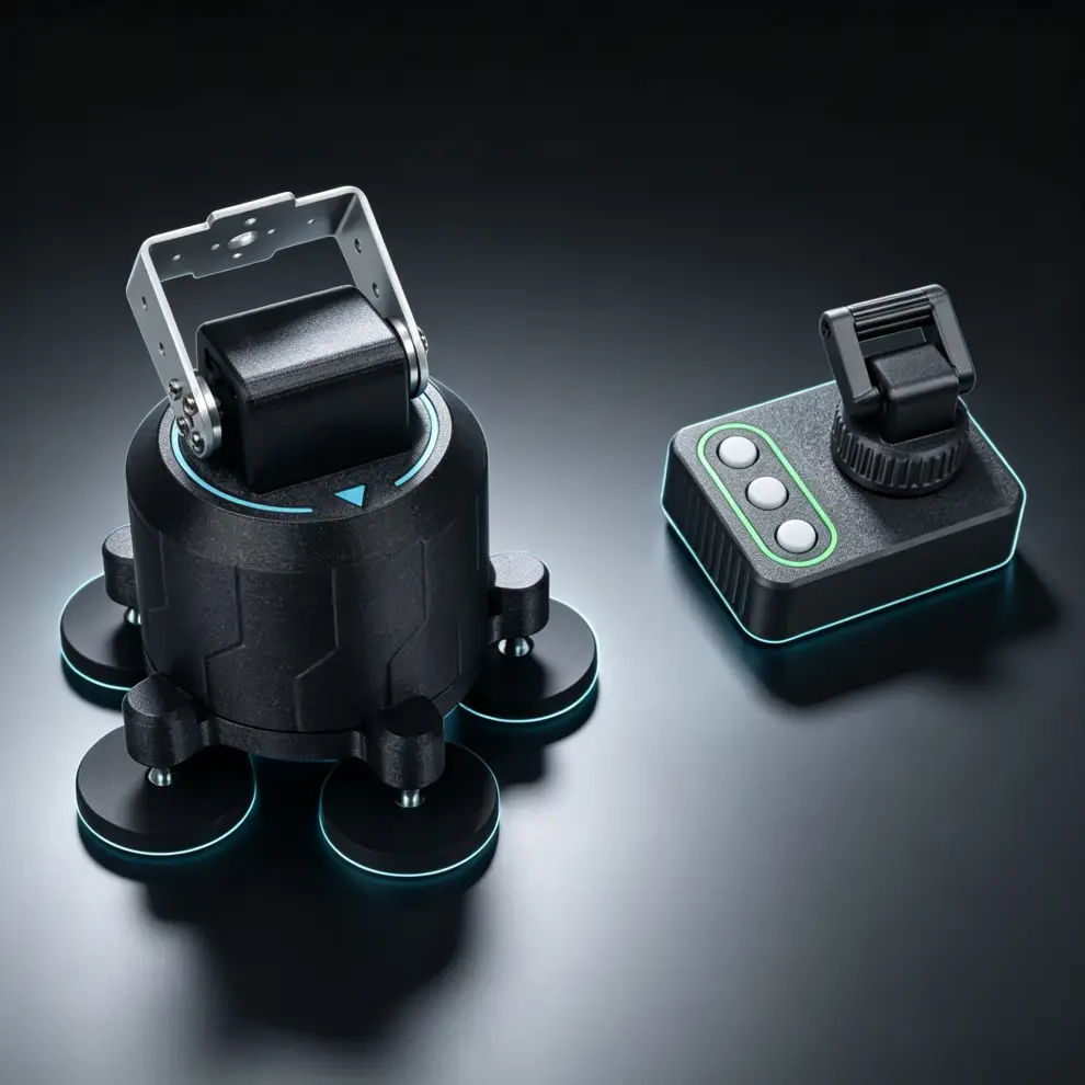 Outdoor Thermal Scanner Mount with Remote Control & Stable Magnetic Base
