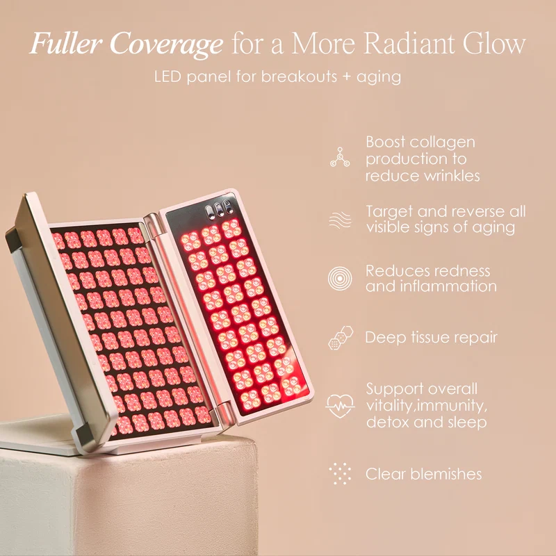 LED Light Therapy Panel for Skin Renewal, Red Light Treatment & At-Home Beauty Care